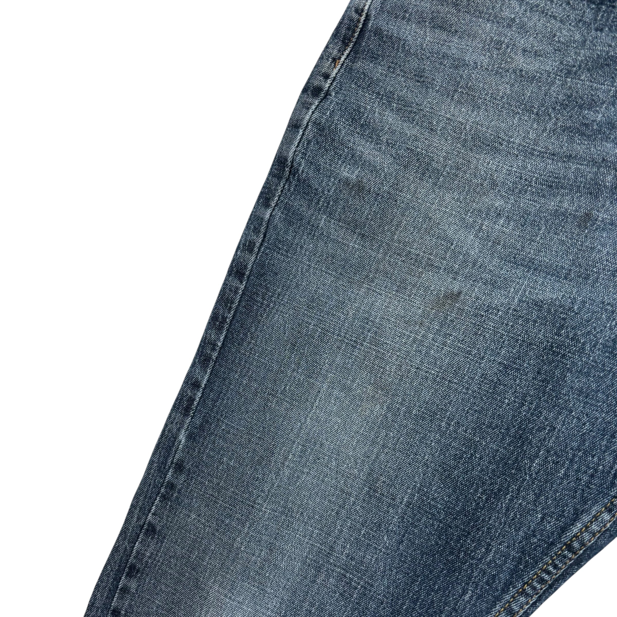 Levis Signature Jeans W38 L30 Mens Dark Blue Relaxed Straight Fit Stretch (F)