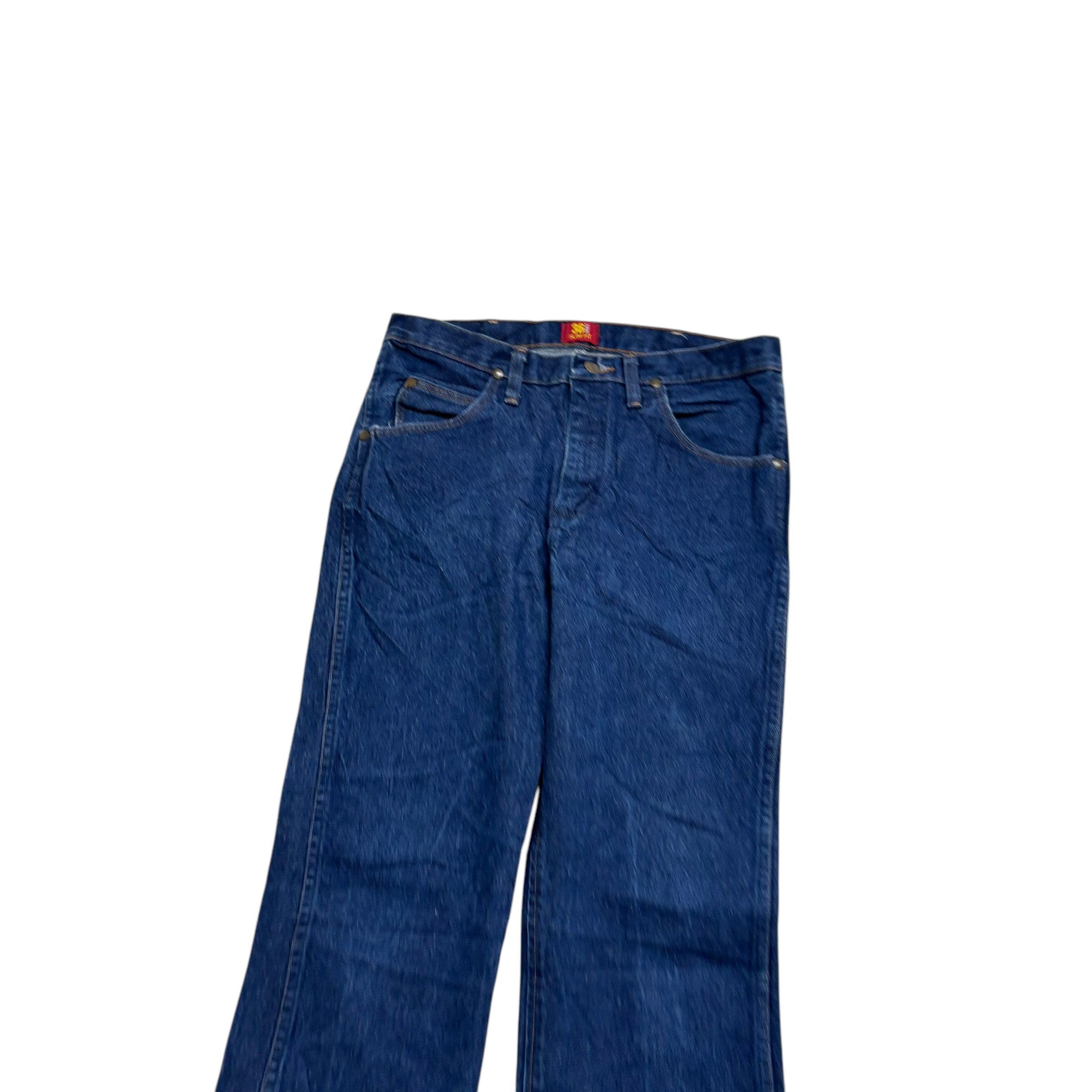 Wrangler Jeans Cowboy Cut W32 L34 Mens Dark Blue 36MWZ Slim Fit Denim