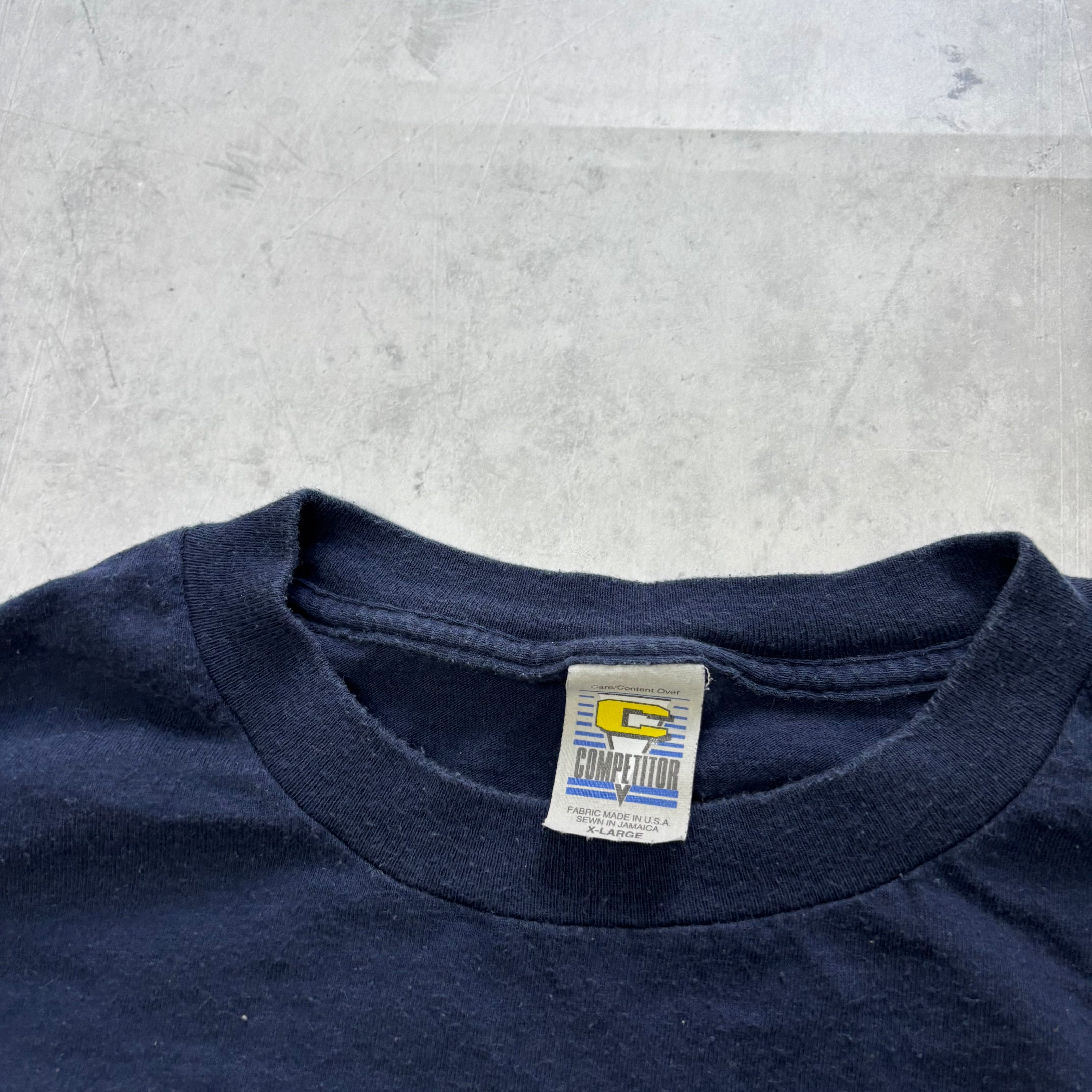 Vintage T Shirt Mens XL Navy Blue Graphic Print 90s NFL Chicago Bears