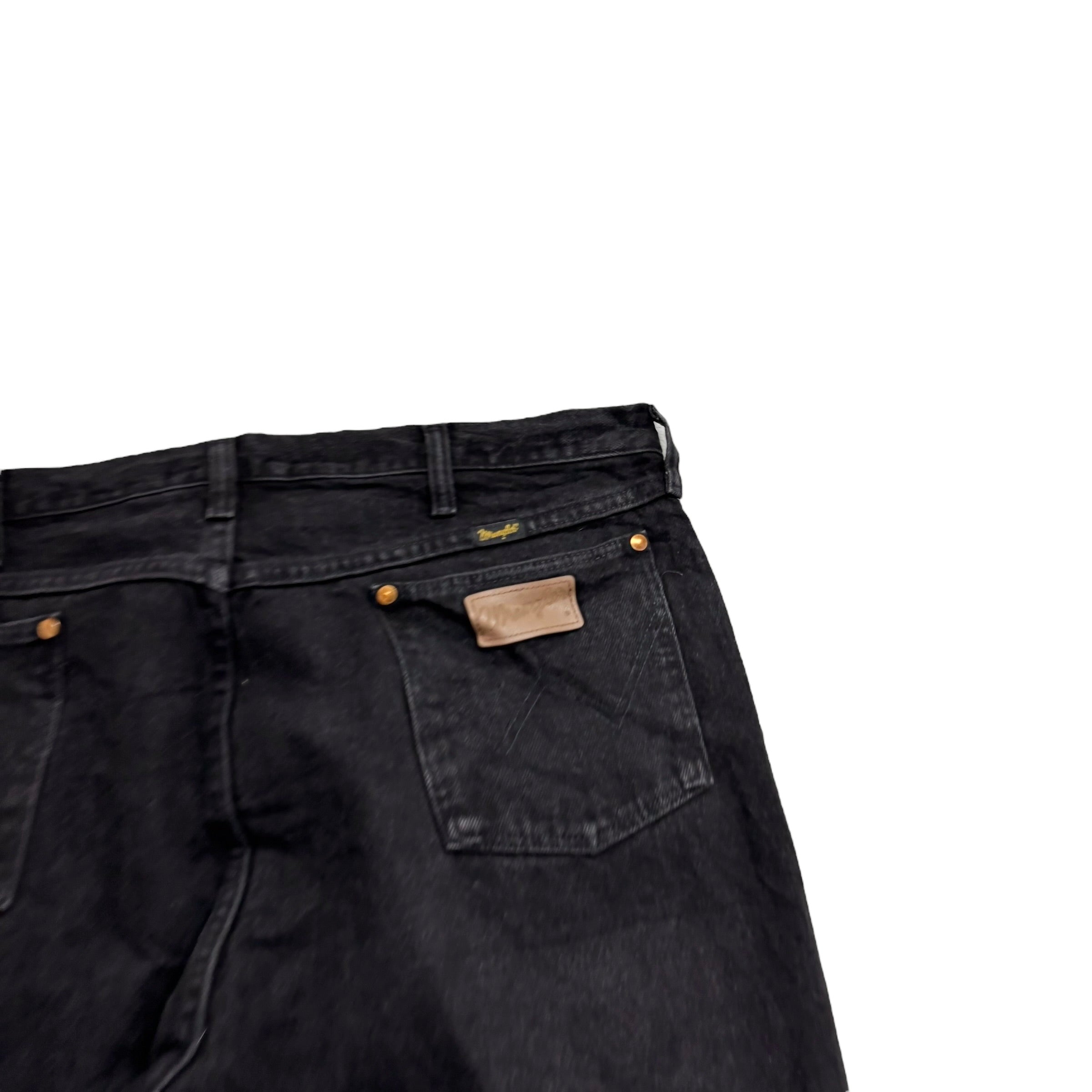 Wrangler Jeans Cowboy Cut W40 L32 Mens Black 13MWZ Made In USA Vintage (E)