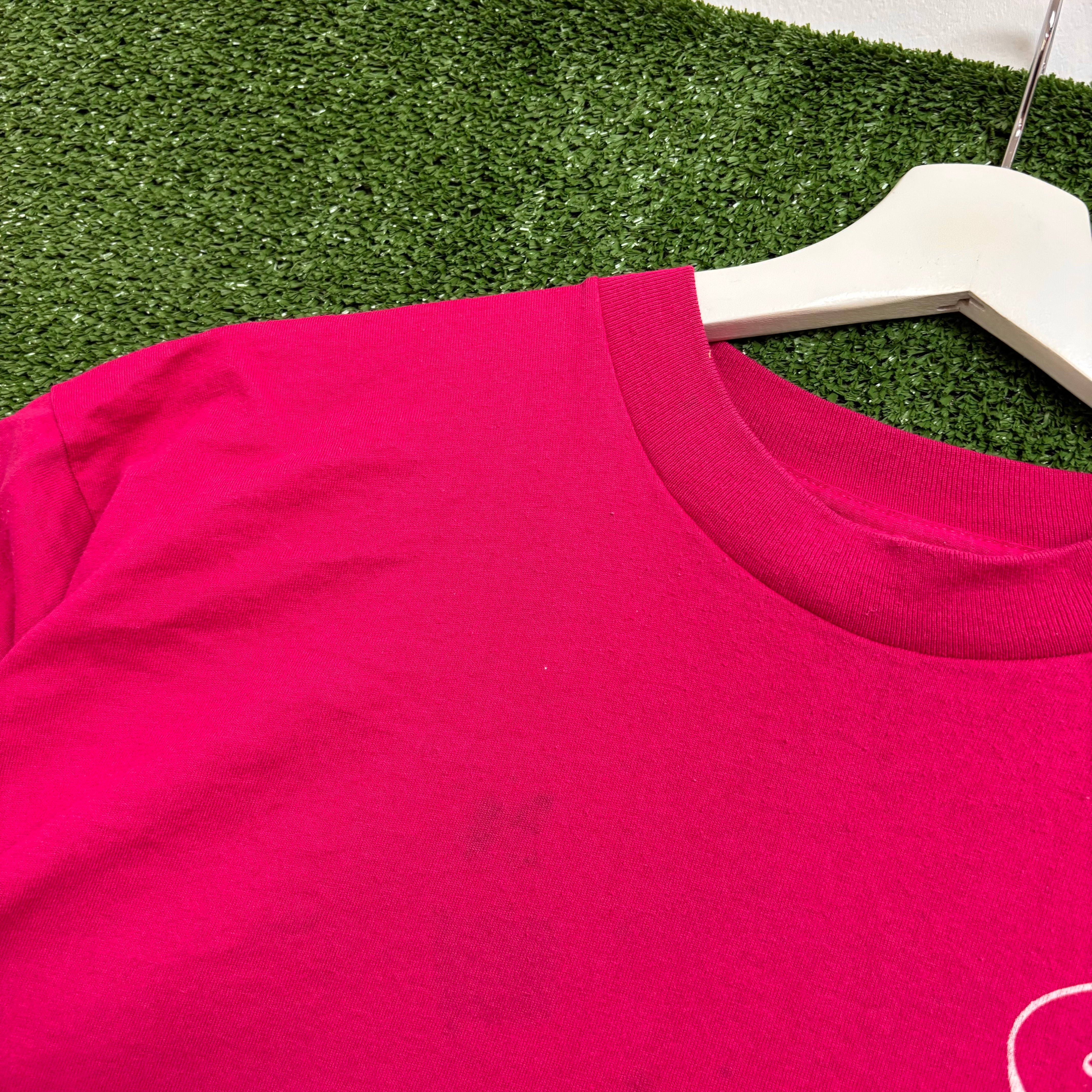 Vintage T Shirt Mens XL Pink Single Stitch Graphic Print 90s Festival