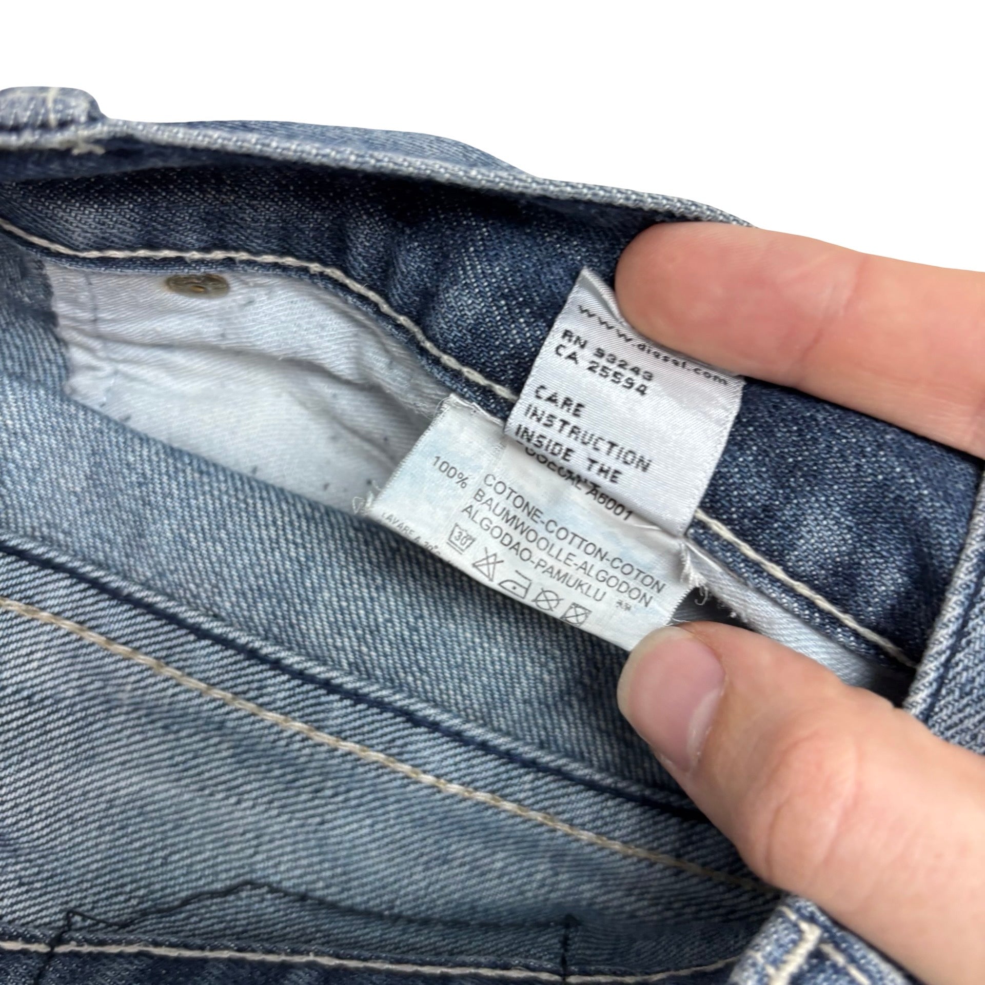 Diesel Roody Jeans W34 L33 Mens Mid Blue Relaxed Straight Fit Denim