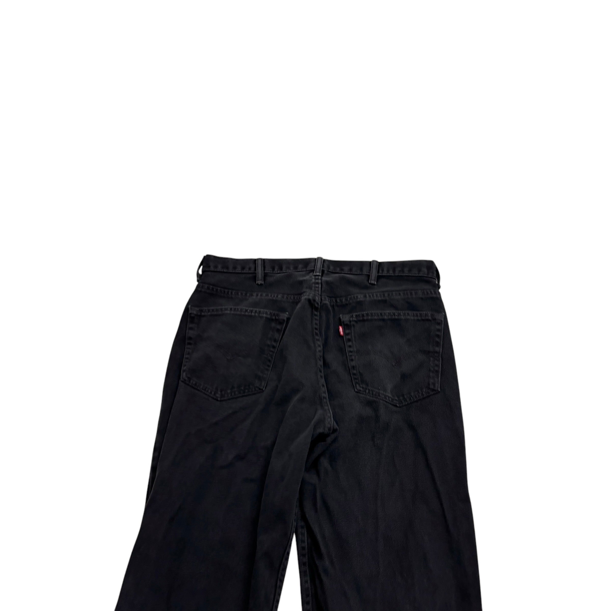 Levis 550 Jeans W36 L34 Mens Black Baggy Relaxed Straight Fit Denim
