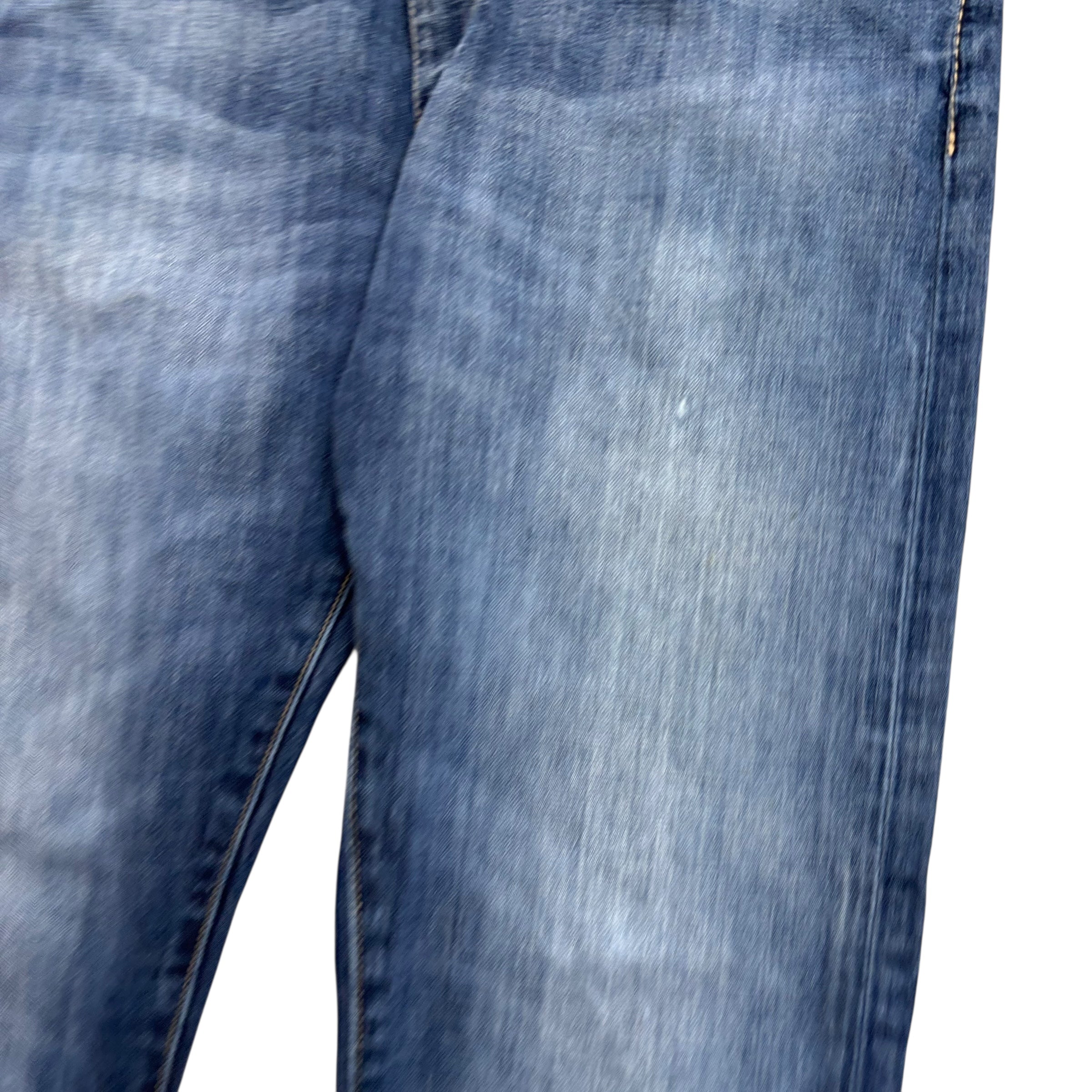 Levis 508 Jeans W34 L32 Mens Mid Blue Regular Tapered Fit Denim