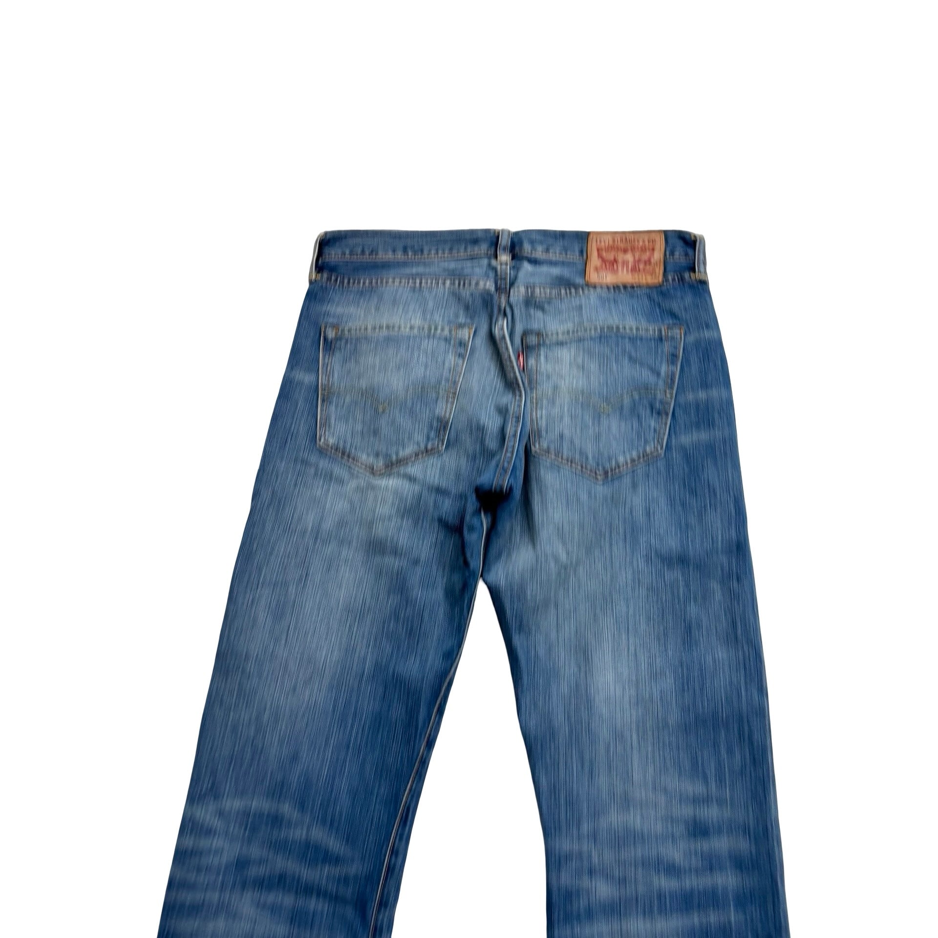 Levis 501 Jeans W32 L29 Mens Mid Blue Regular Straight Fit Denim