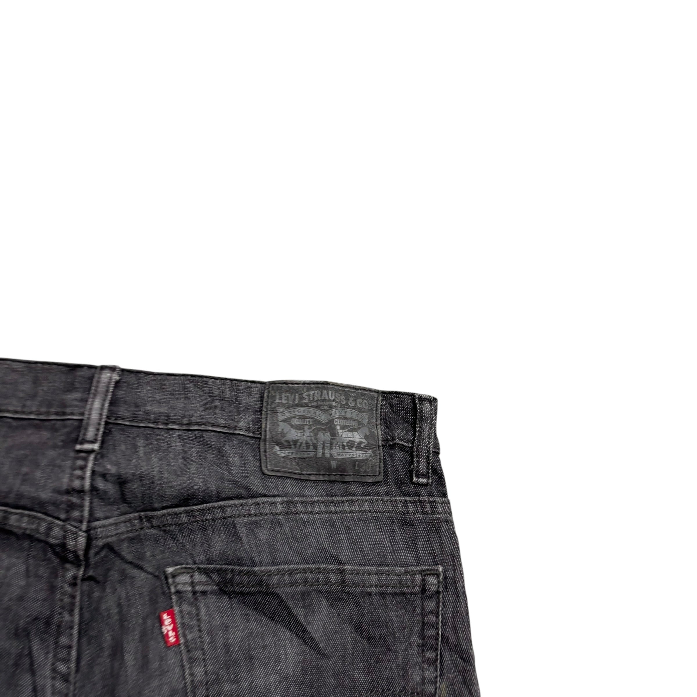 Levis 514 Jeans W35 L30 Mens Grey Slim Straight Fit Stretch Vintage Denim