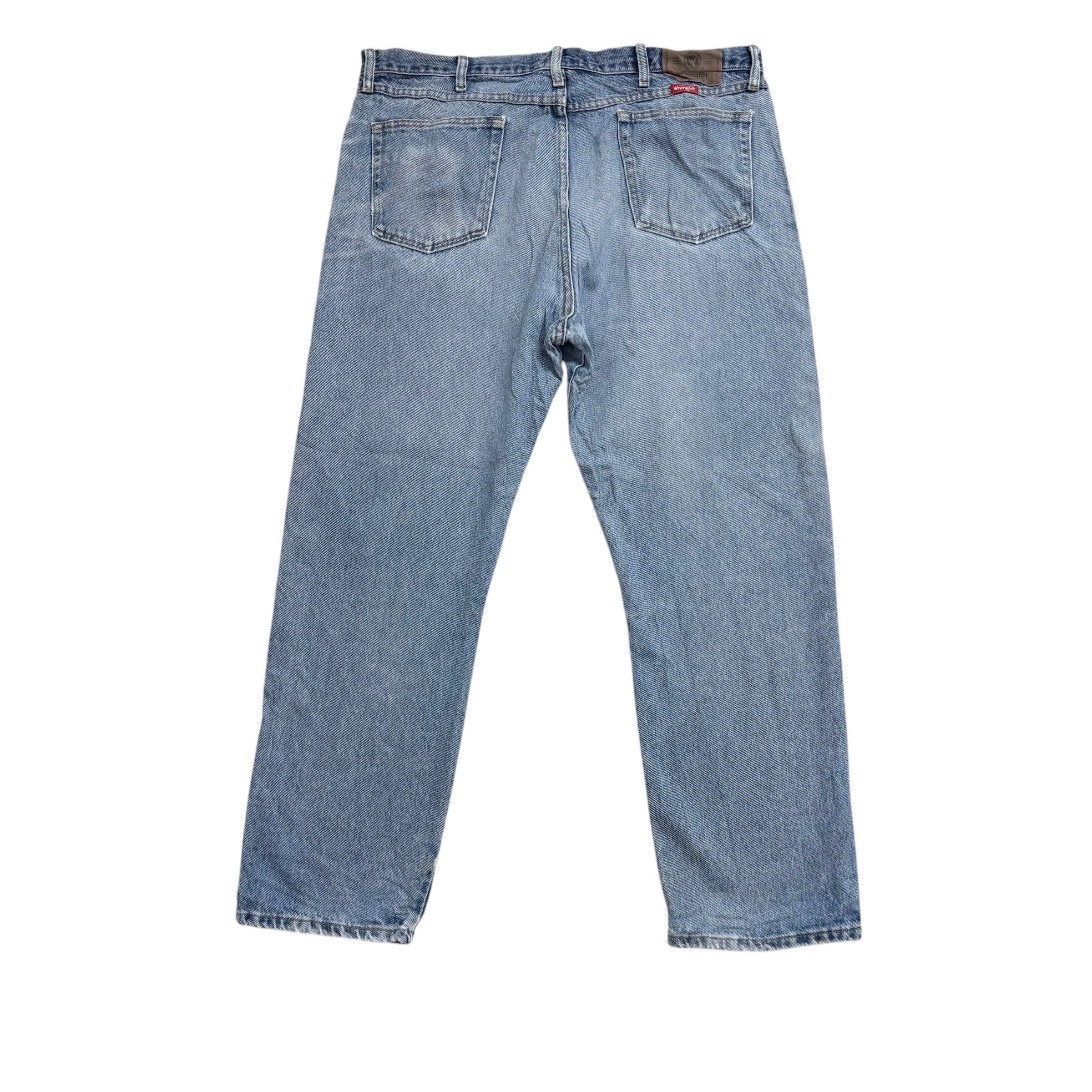 Wrangler Jeans W40 L30 Mens Regular Straight Fit Light Blue Vintage Denim