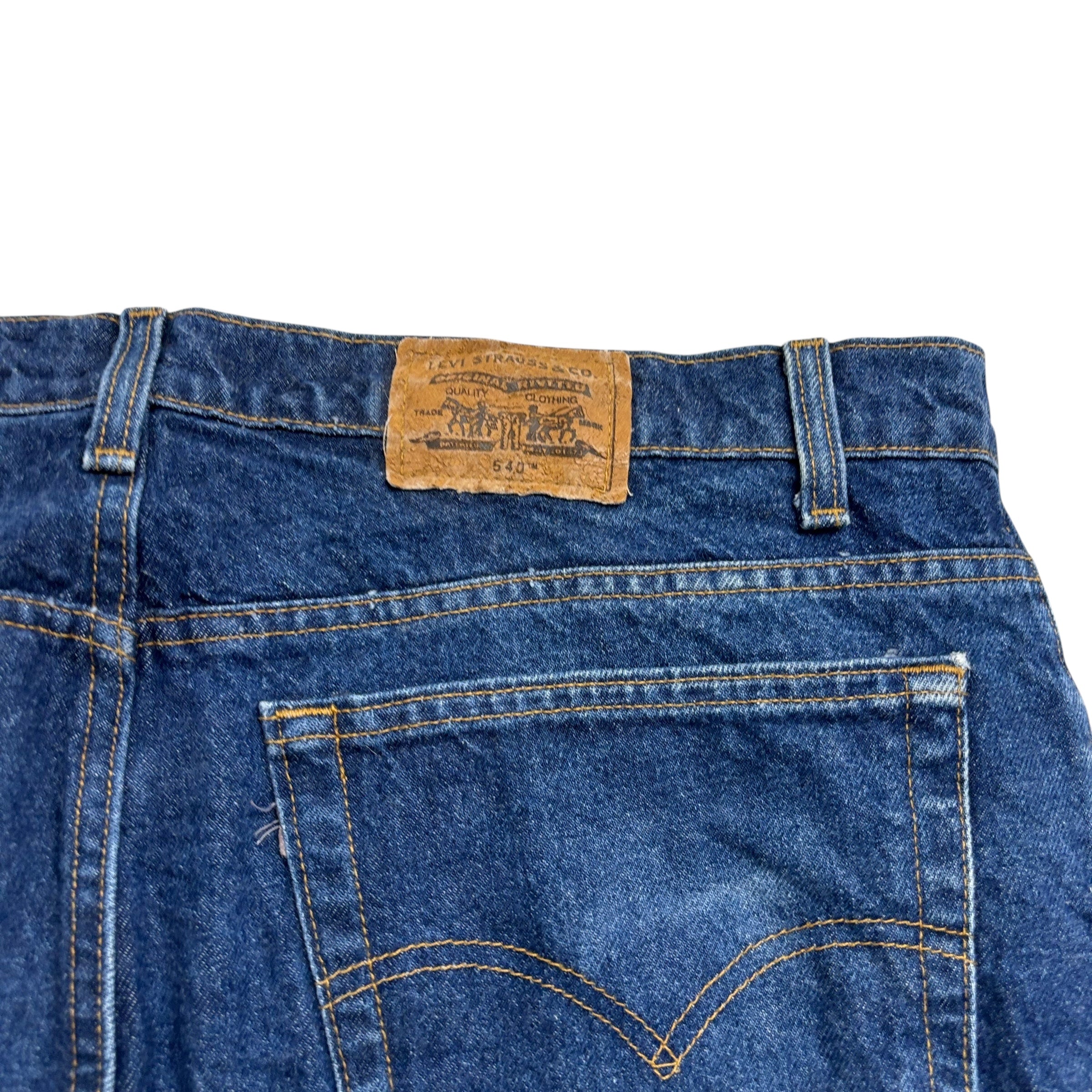 Levis 540 Jeans W40 L30 Mens Dark Blue Relaxed Tapered Vintage Made In USA