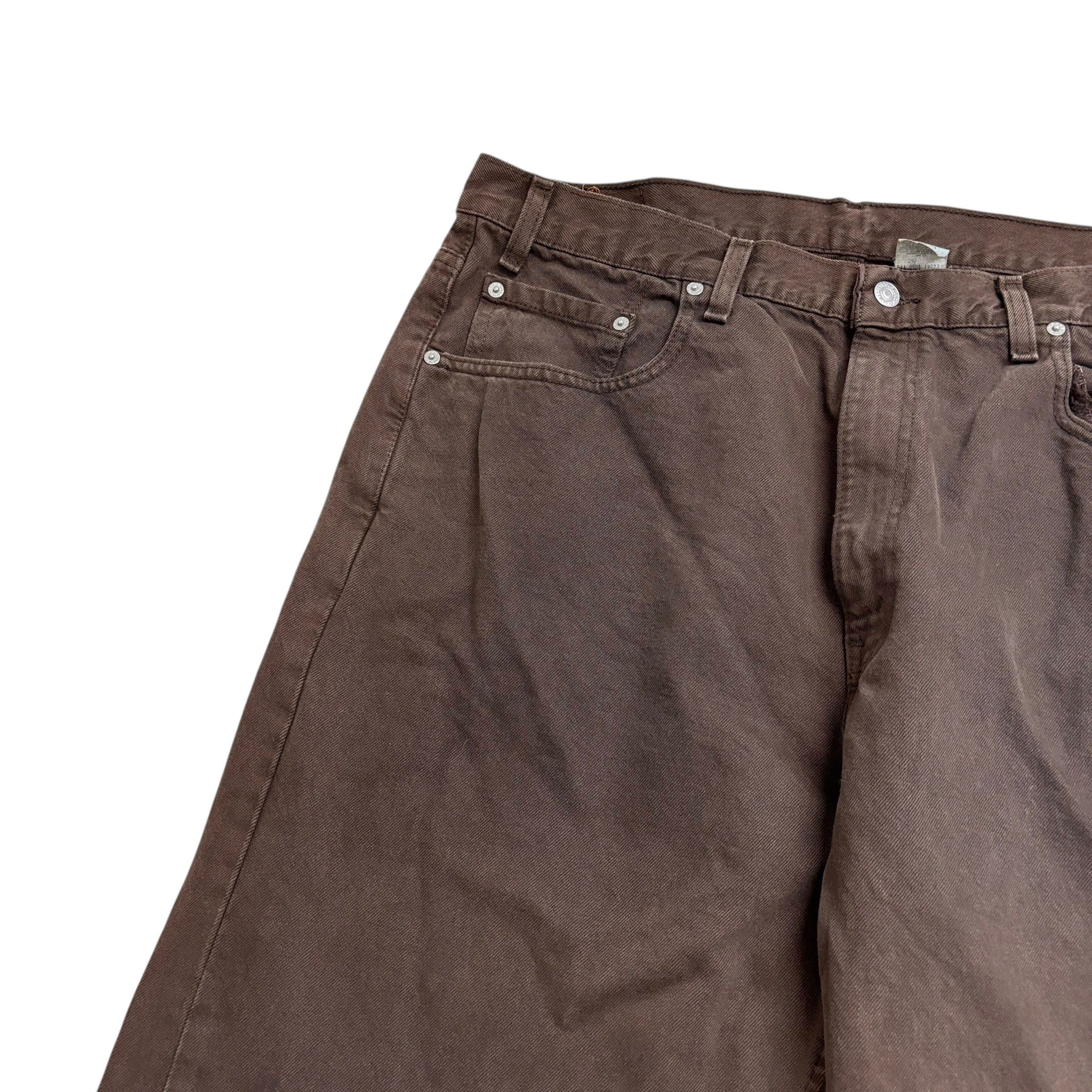 Levis 569 Jeans W40 L34 Mens Brown Baggy Relaxed Straight Fit USA Made Vintage