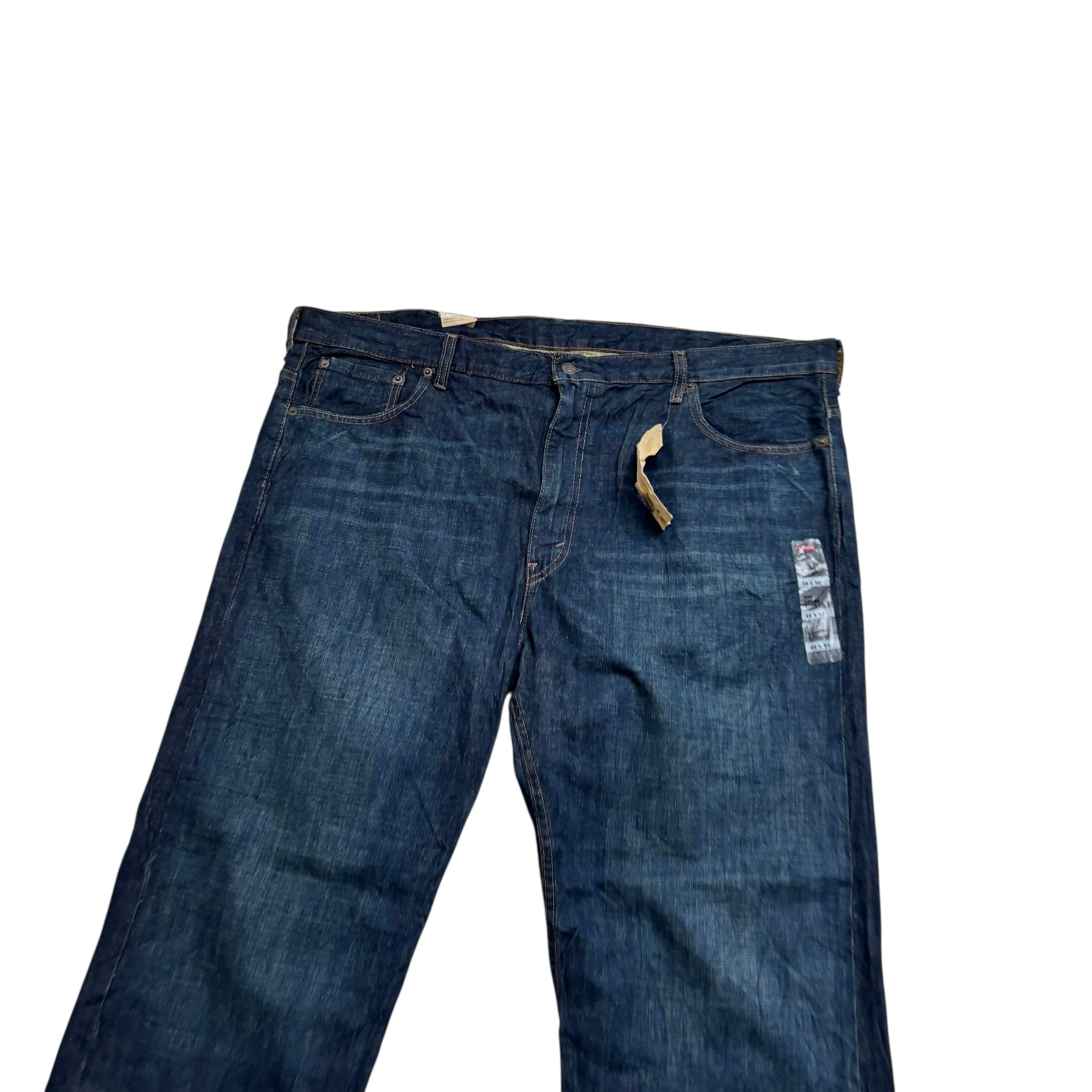Levis 569 Jeans W44 L30 Mens Dark Blue Baggy Relaxed Straight Fit Denim (E)
