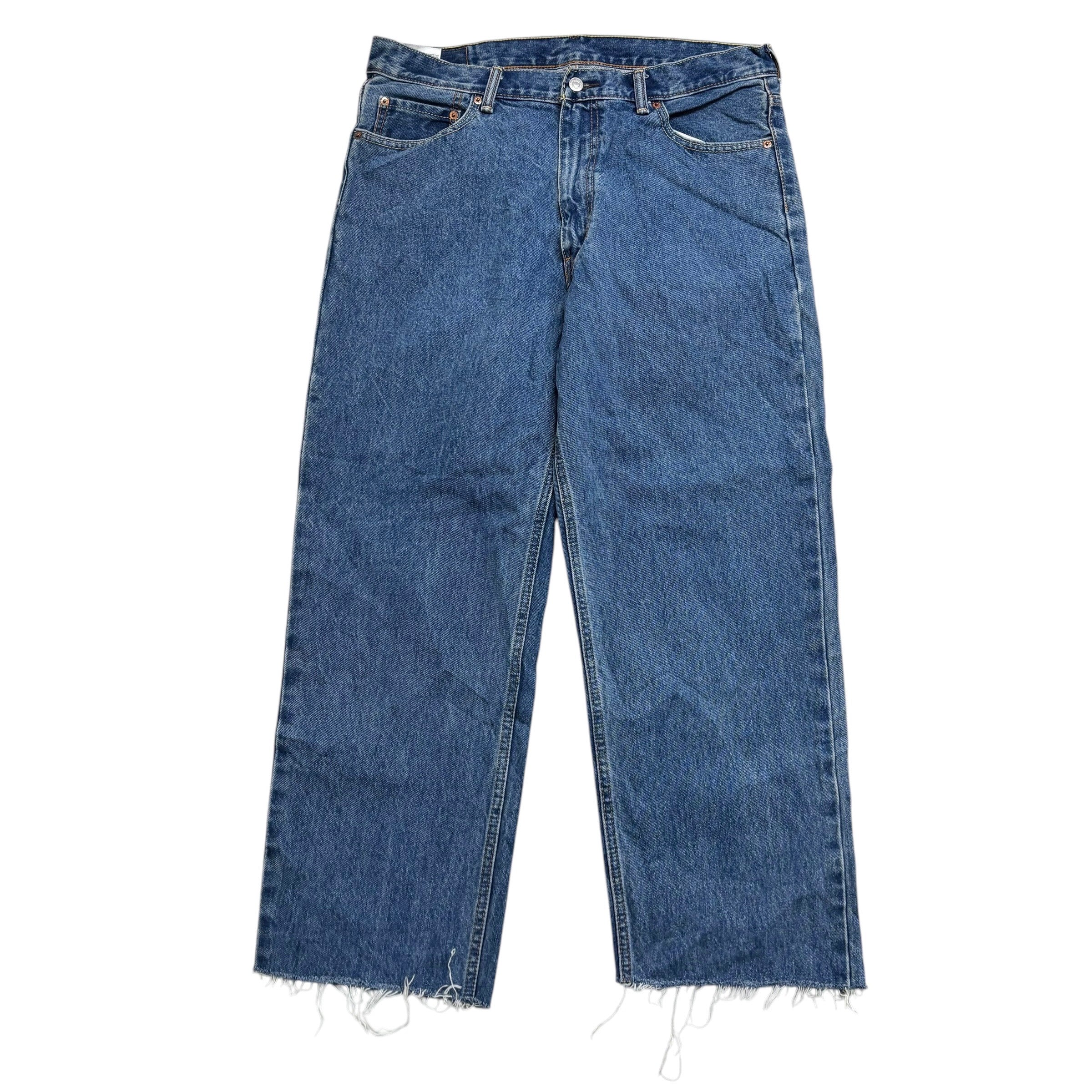 Levis 550 Jeans W36 L28 Mens Mid Blue Relaxed Straight Fit Denim (F)