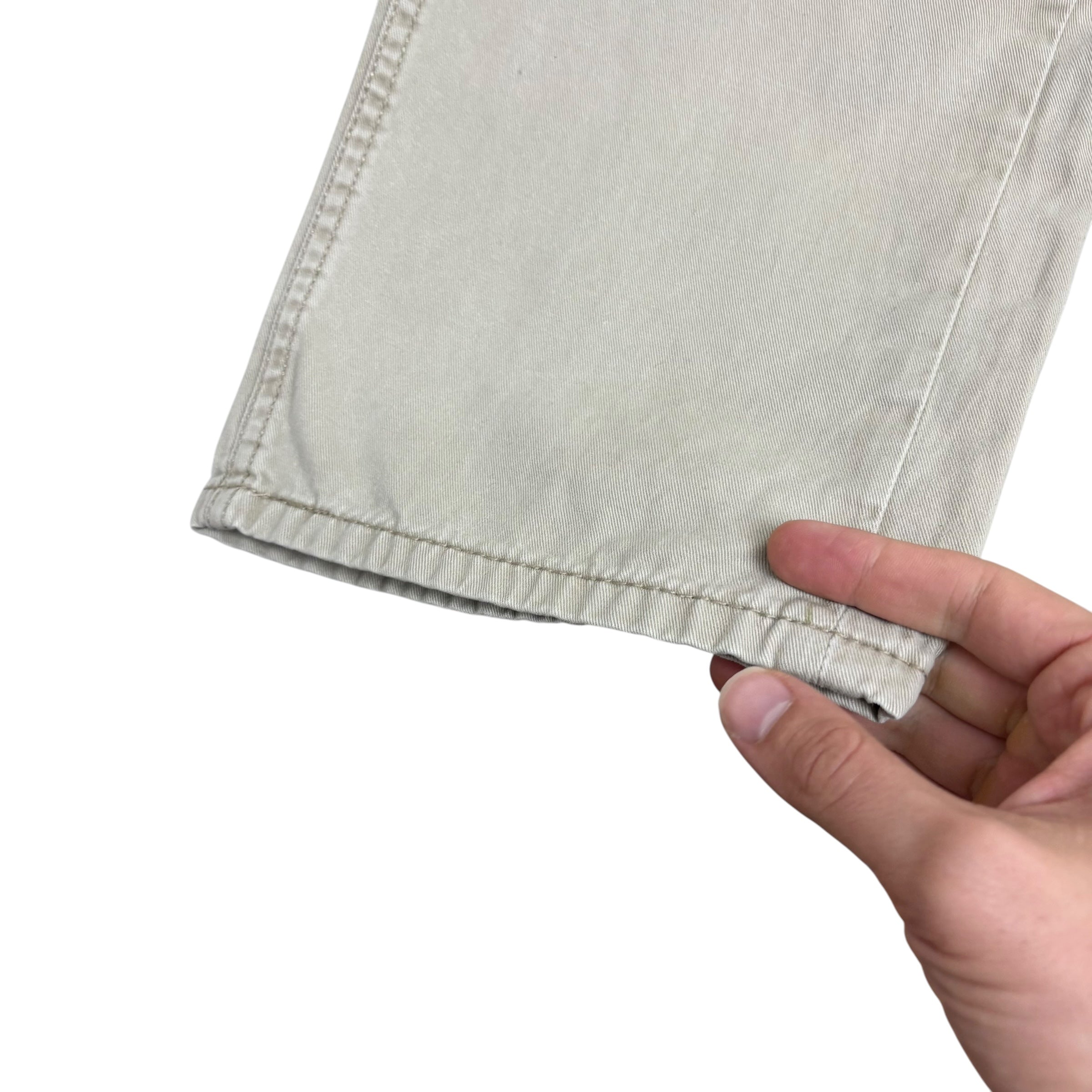 Levis 559 Jeans W34 L32 Mens Cream Relaxed Straight Fit Pants