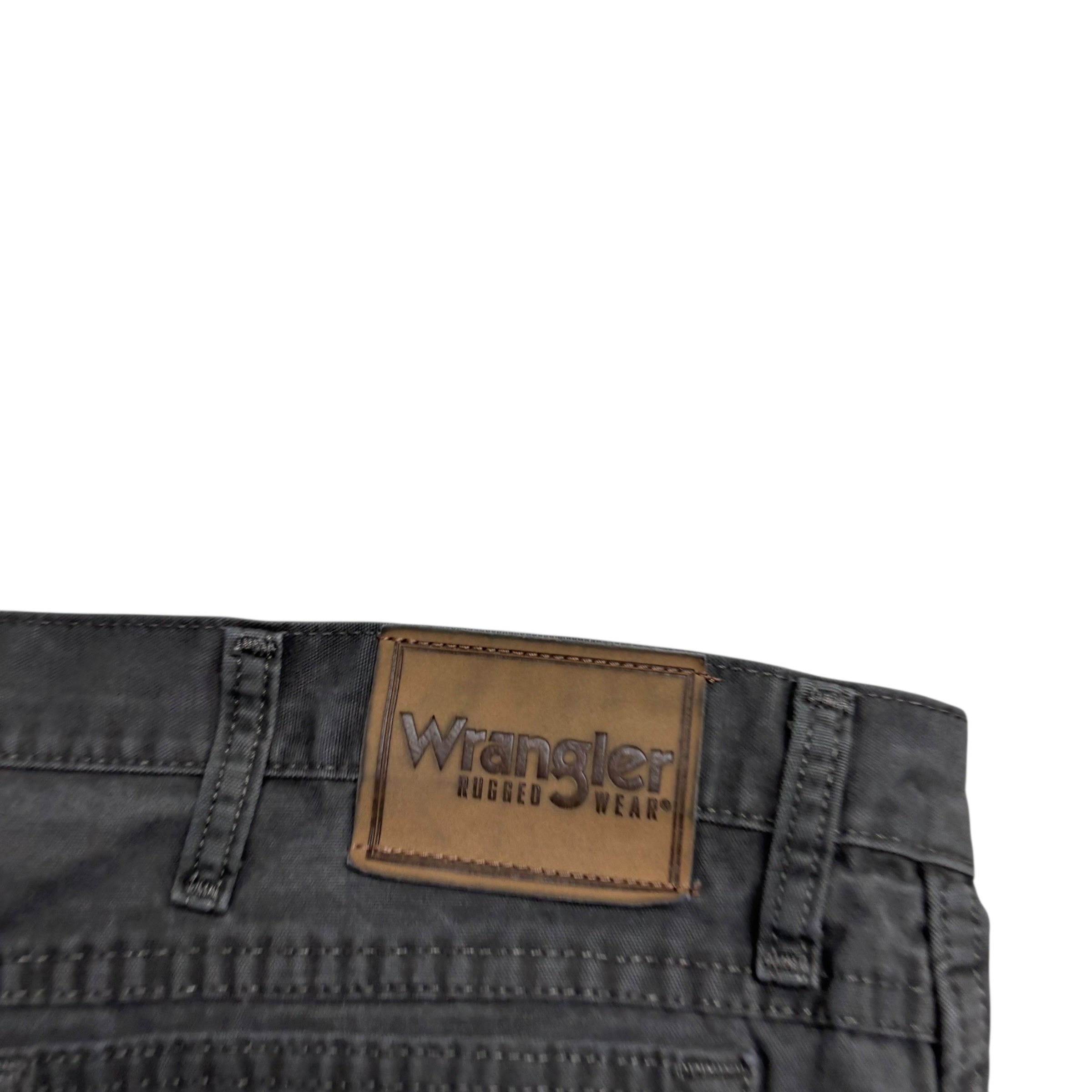 Wrangler Trousers W42 L30 Mens Grey Regular Straight Fit Pants (E)