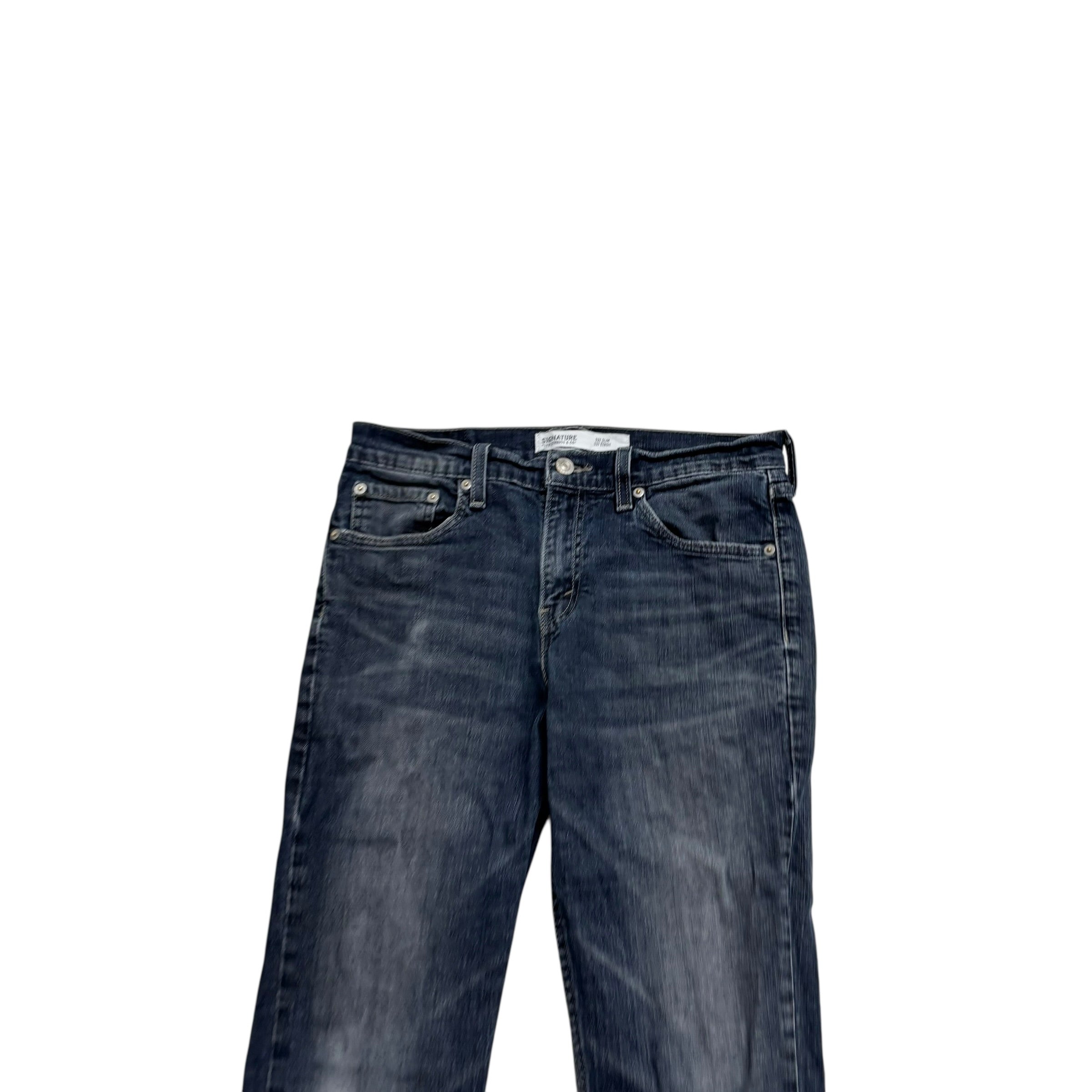 Levis Signature Jeans W30 L32 Mens Navy Blue Slim Fit Stretch Denim