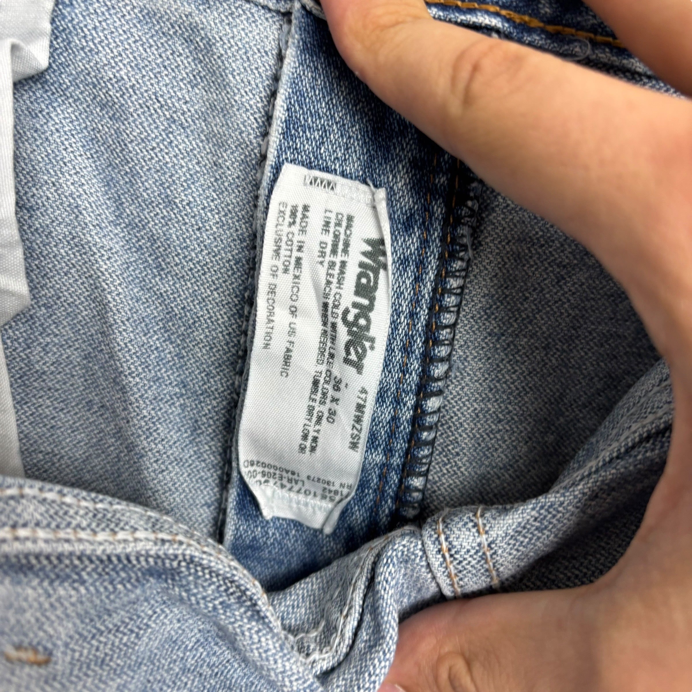 Wrangler Jeans Cowboy Cut W36 L29 Mens Light Blue 47MWZ Original Fit Denim (F)