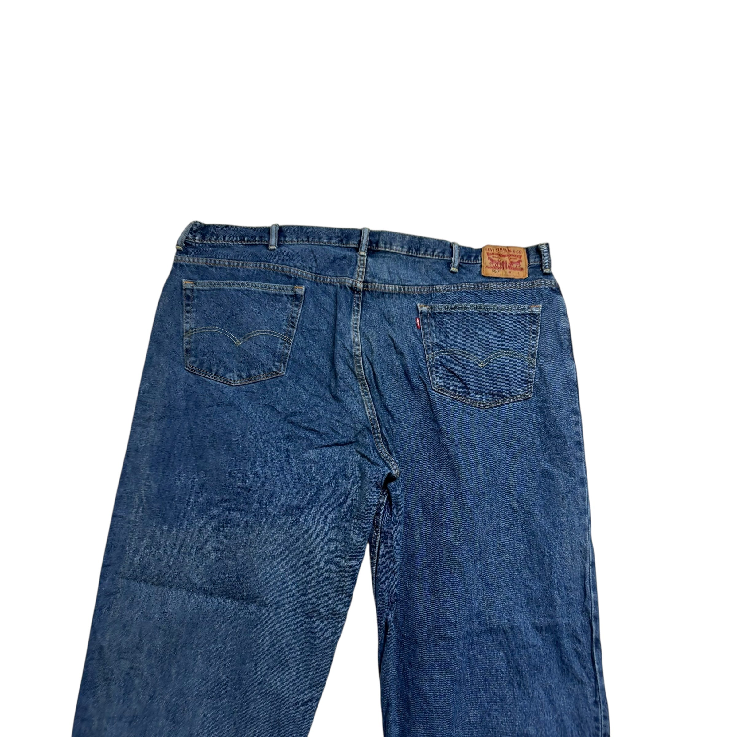 Levis 560 Jeans W50 L32 Mens Mid Blue Baggy Relaxed Comfort Fit Denim (E)