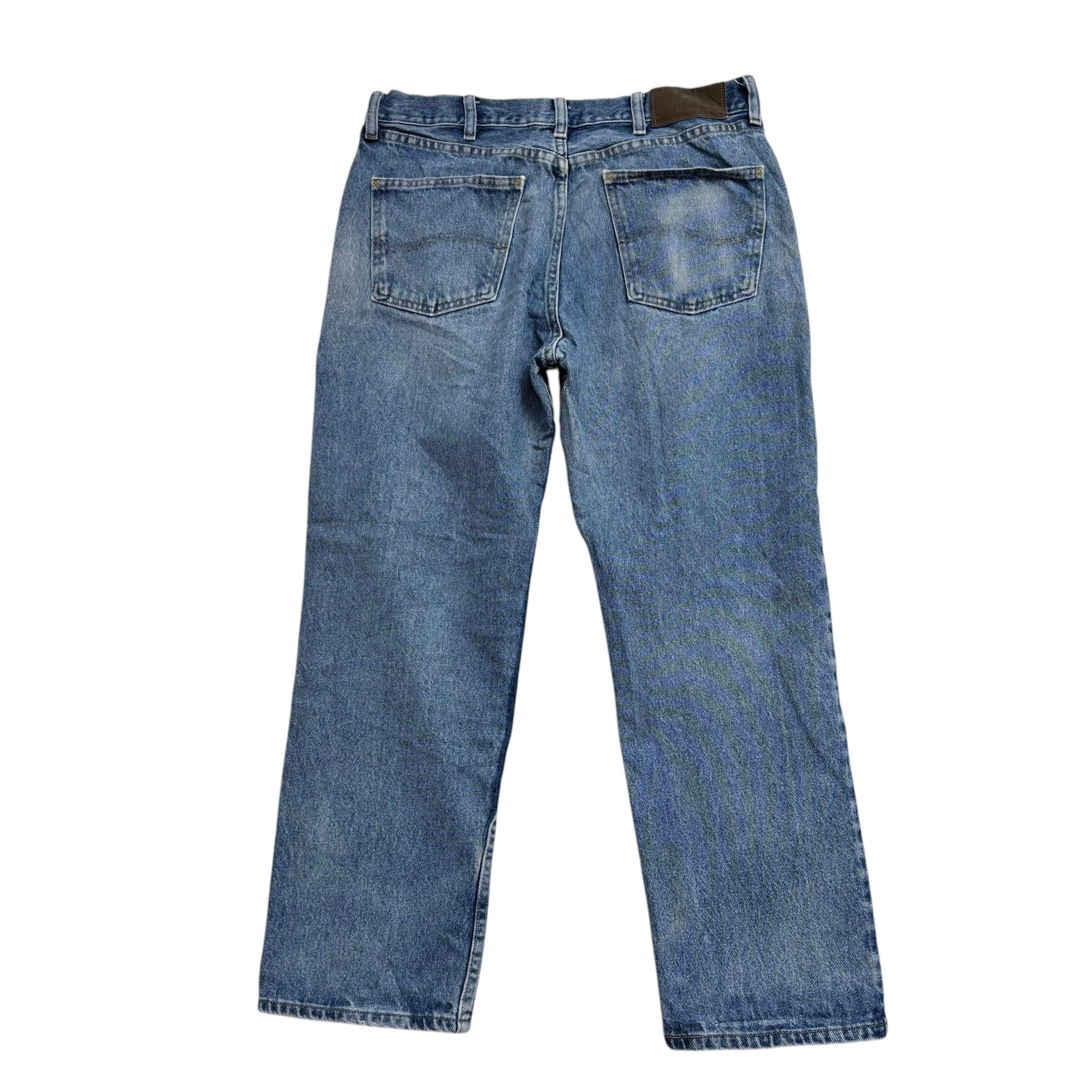 Lee Jeans W34 L29 Mens Light Blue Relaxed Straight Fit Denim