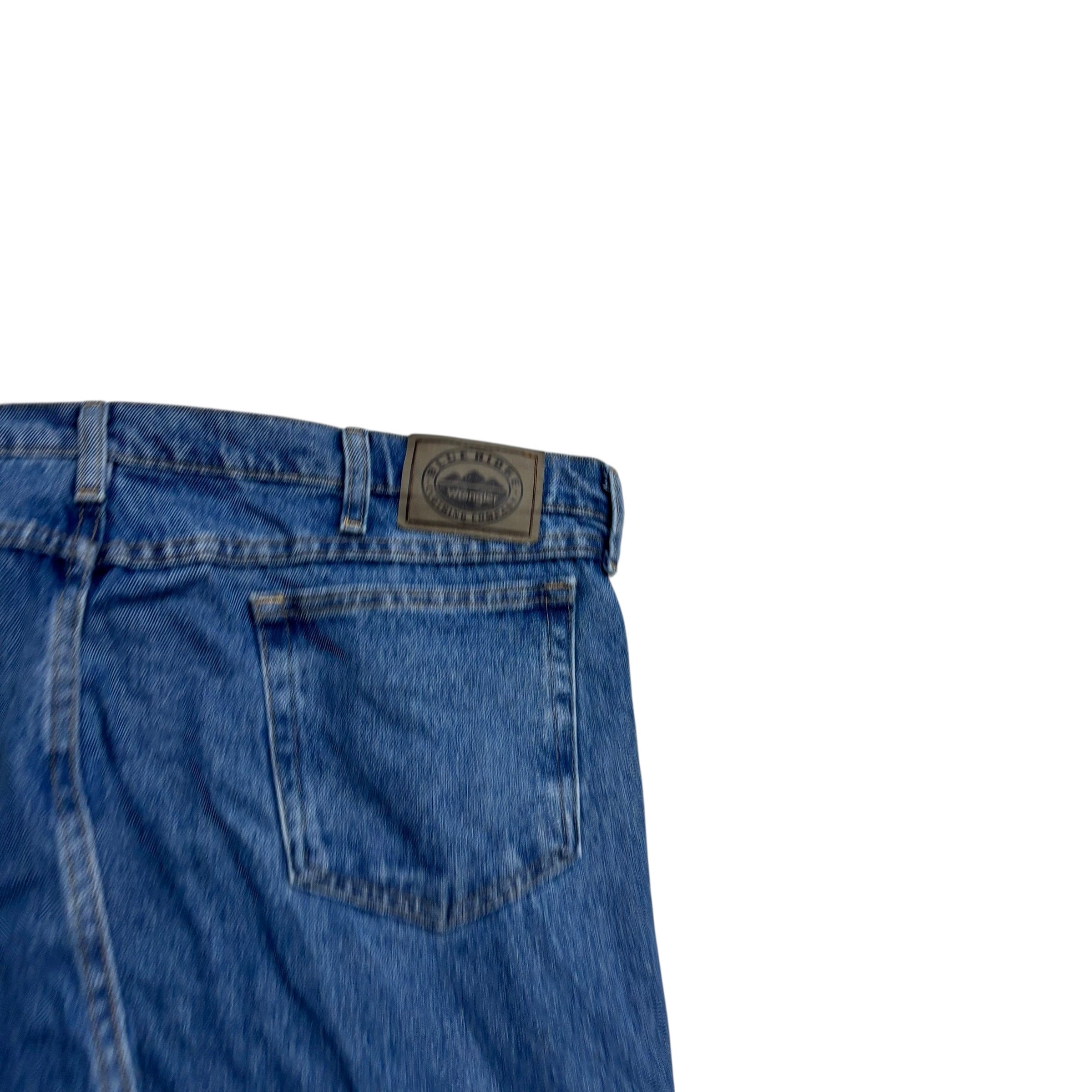 Wrangler Jeans W40 L29 Mens Mid Blue Relaxed Straight Fit Vintage Denim (E)