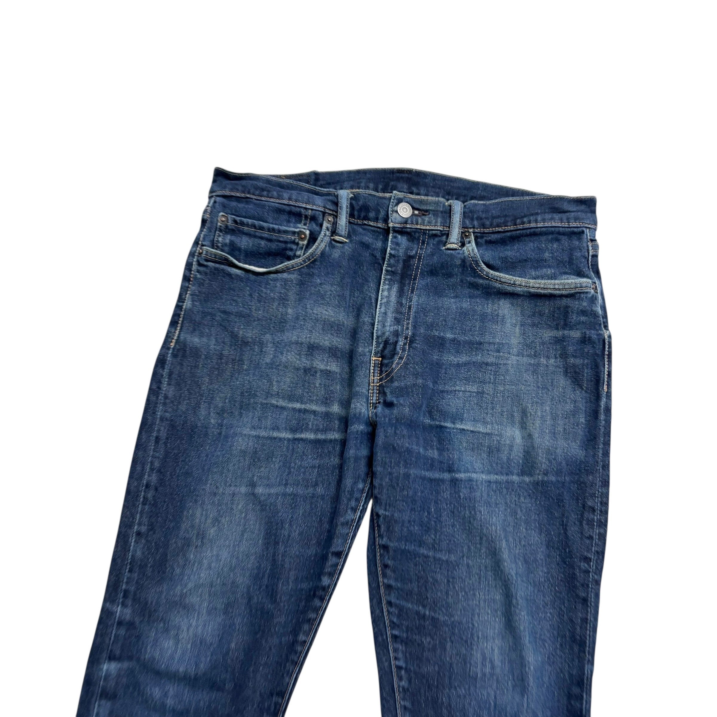 Levis 519 Jeans W34 L32 Mens Dark Blue Super Skinny Fit Stretch Denim