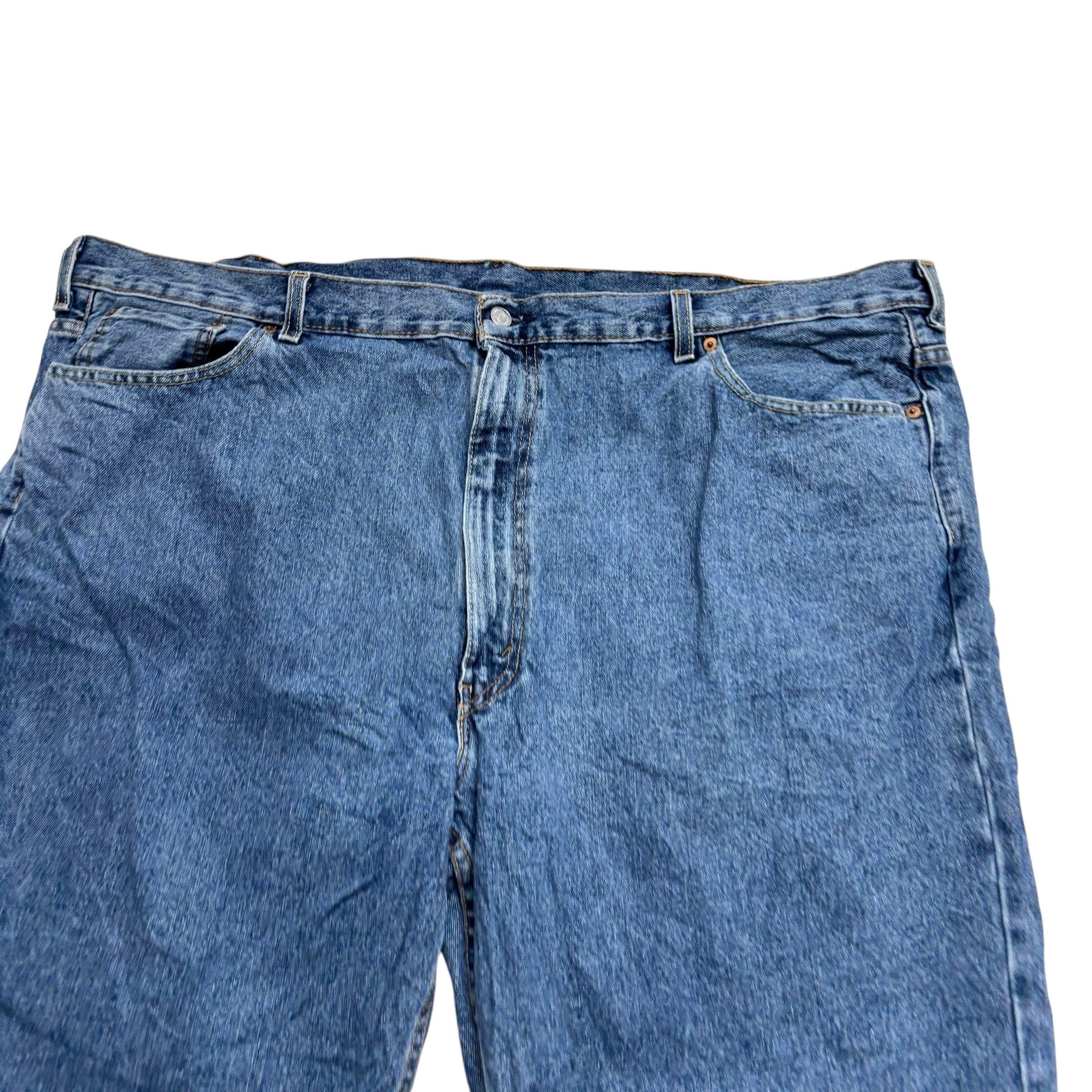 Levis 550 Jeans W50 L29 Mens Mid Blue Baggy Relaxed Straight Fit Denim