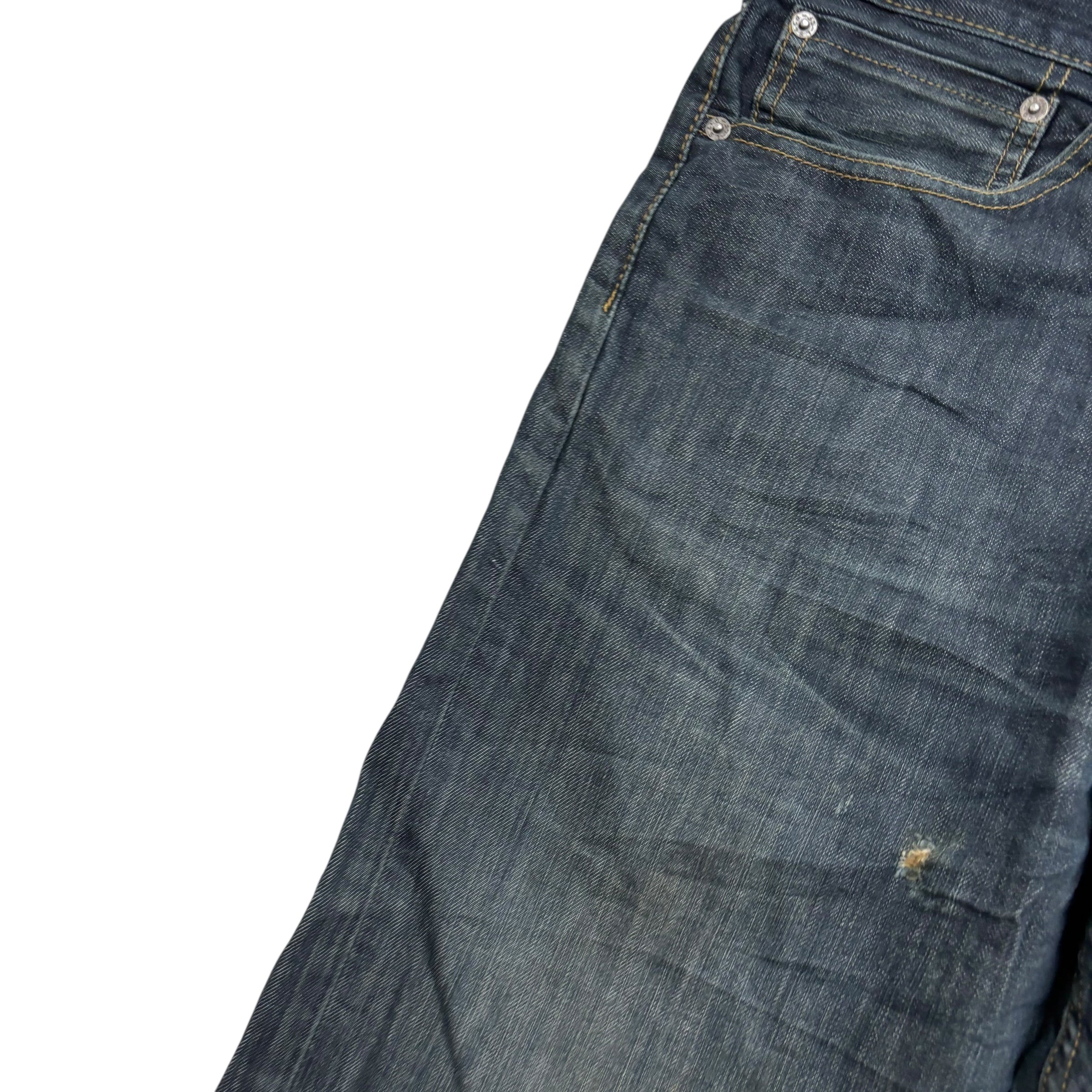 Levis 508 Jeans W34 L34 Mens Dark Blue Regular Tapered Fit Denim (F)