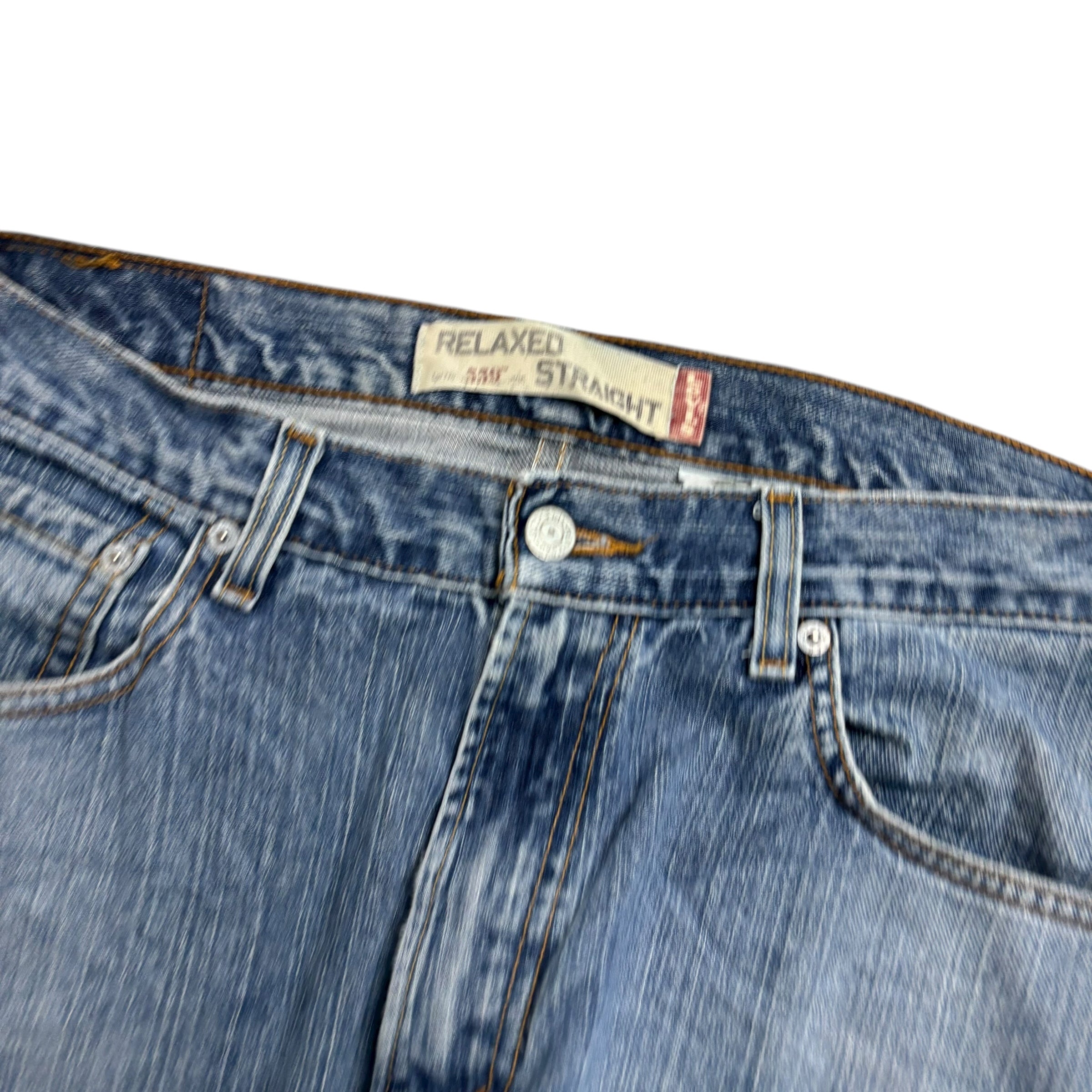 Levis 559 Jeans W34 L30 Mens Mid Blue Baggy Relaxed Fit Vintage Denim (E)