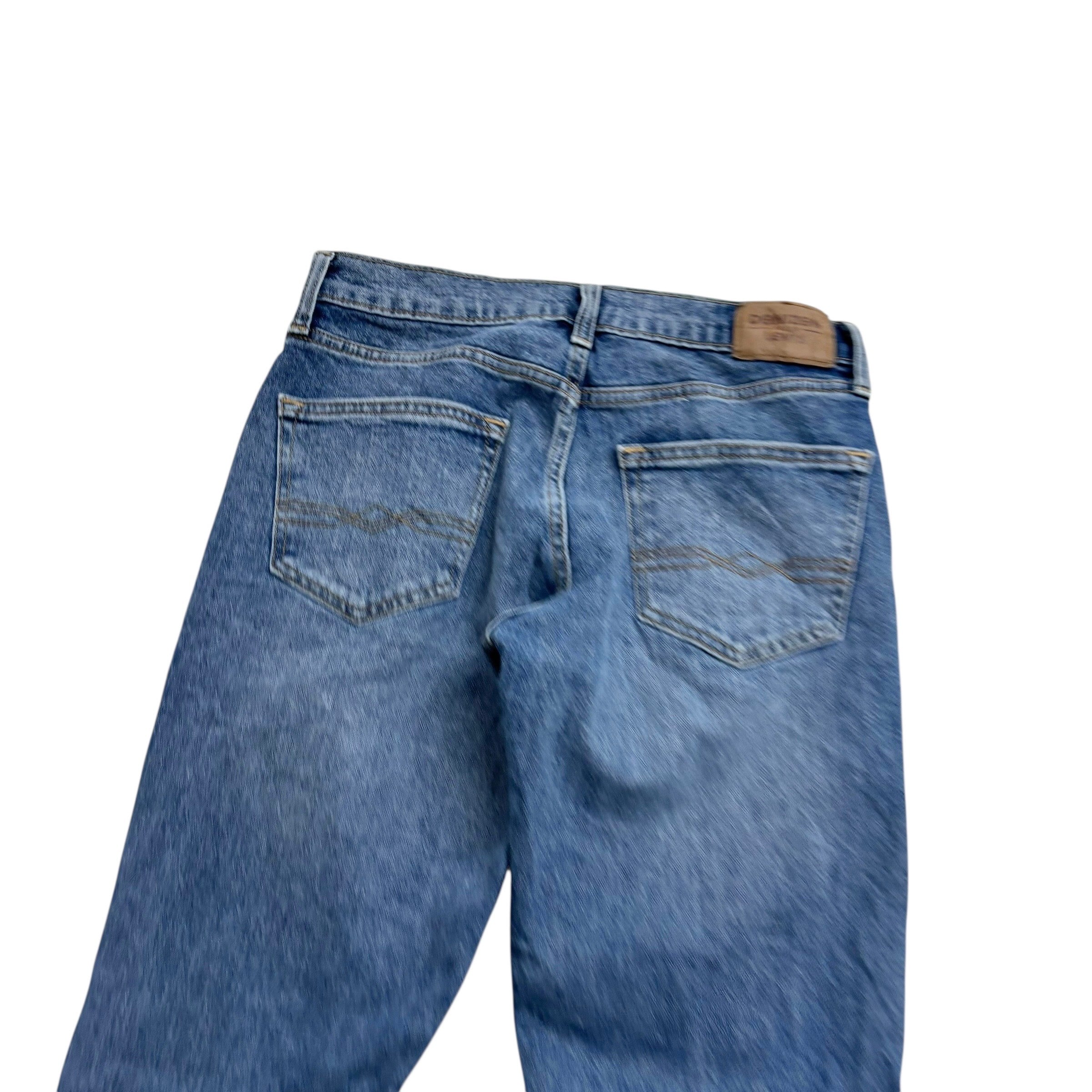 Levis Denizen Jeans W29 L32 Mens Mid Blue Slim Fit Stretch Denim (E)