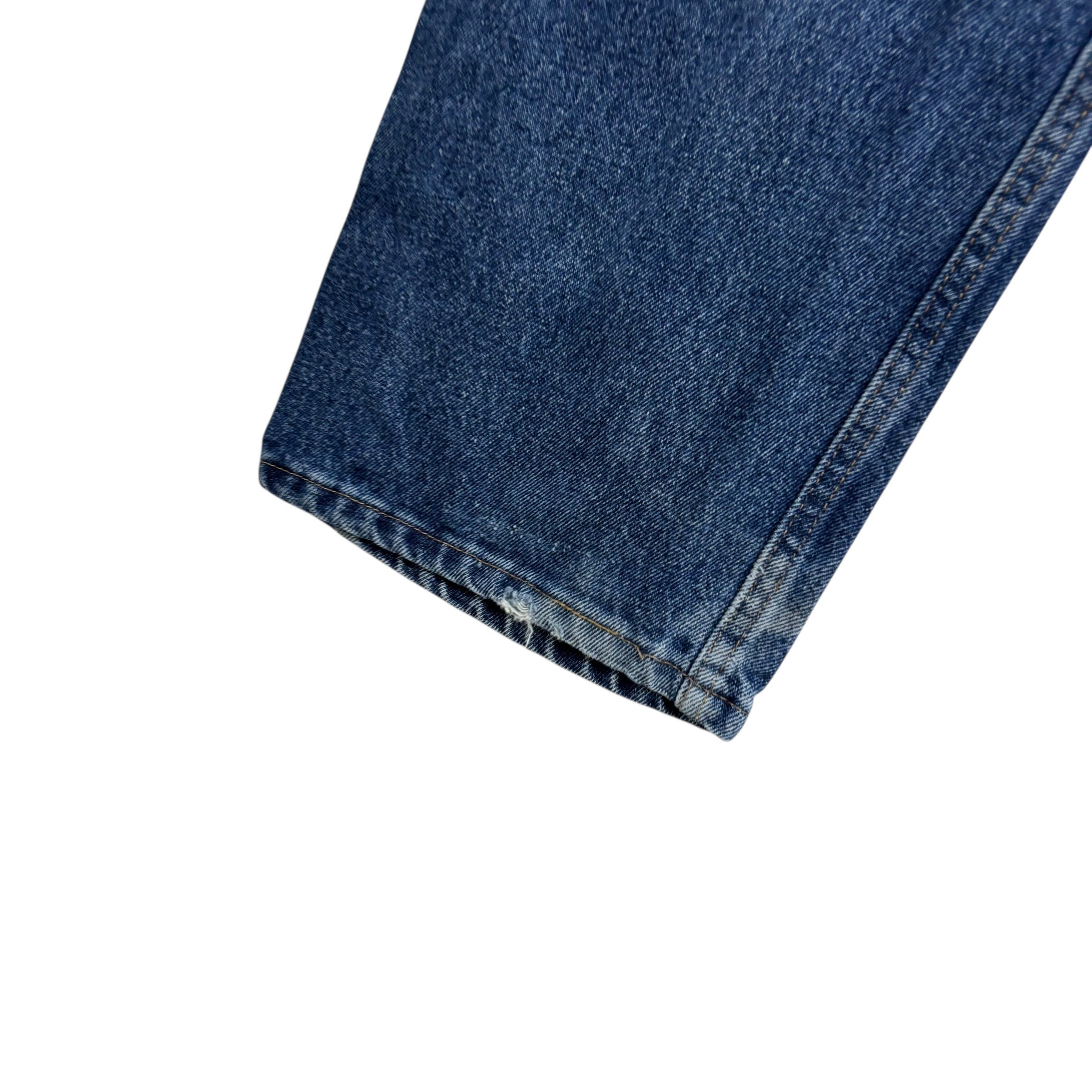 Wrangler Jeans W40 L29 Mens Mid Blue Baggy Relaxed Straight Fit Denim