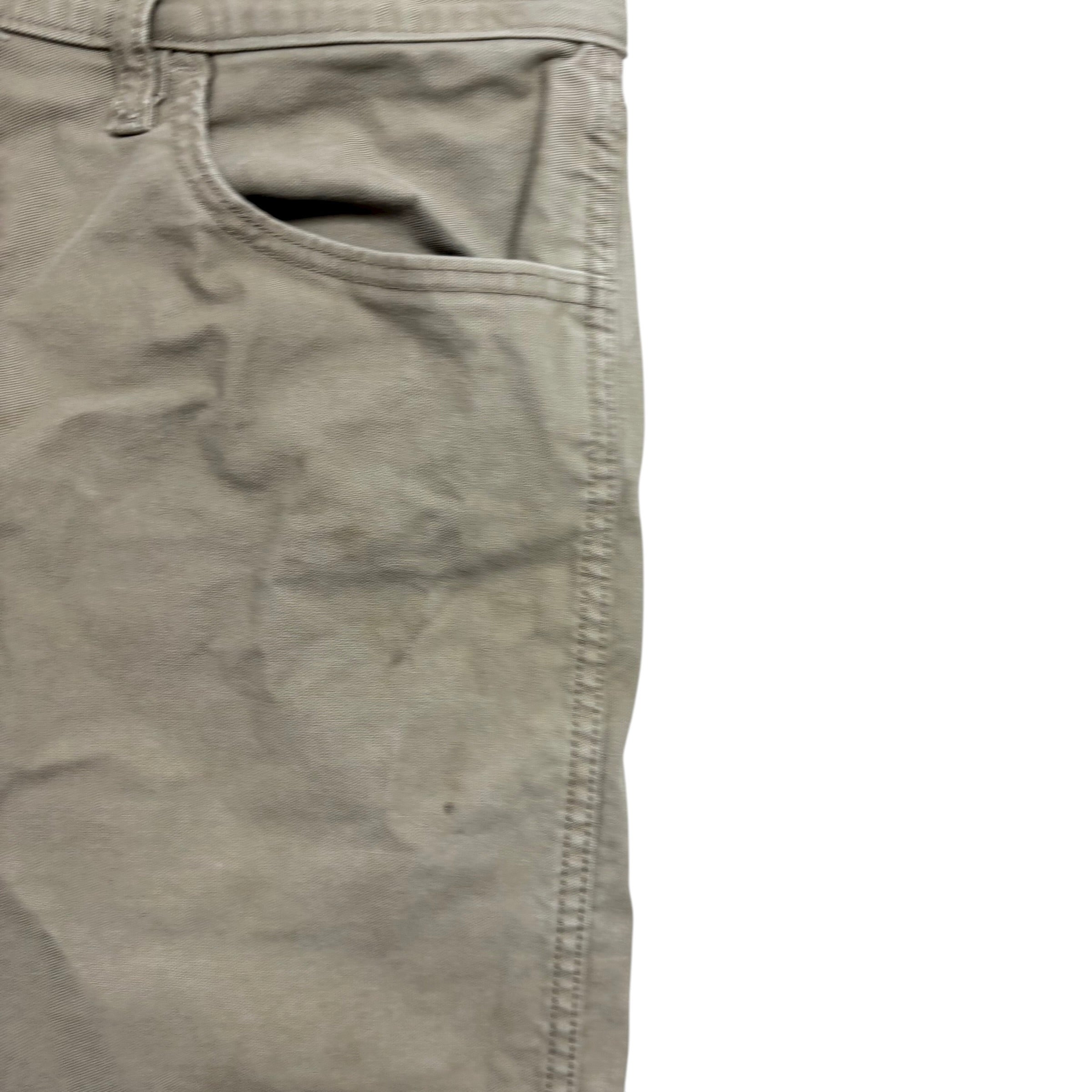 Levis Workwear Jeans W38 L30 Mens Beige Regular Straight Fit Stretch Denim (F)