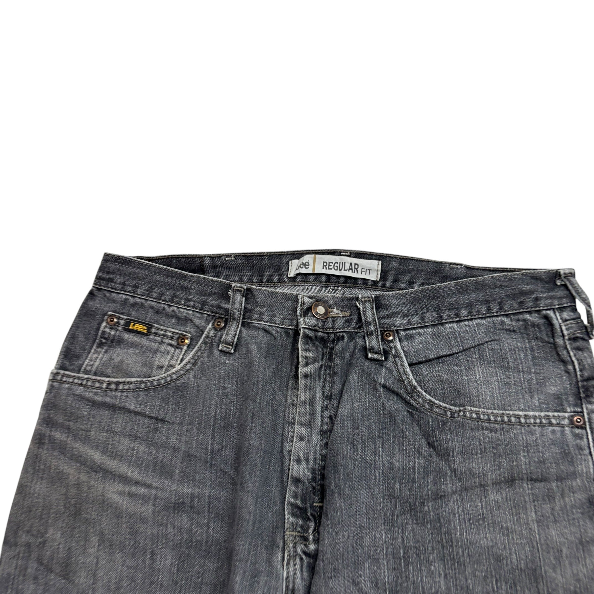 Lee Jeans W34 L30 Mens Grey Regular Straight Fit Vintage Denim (F)