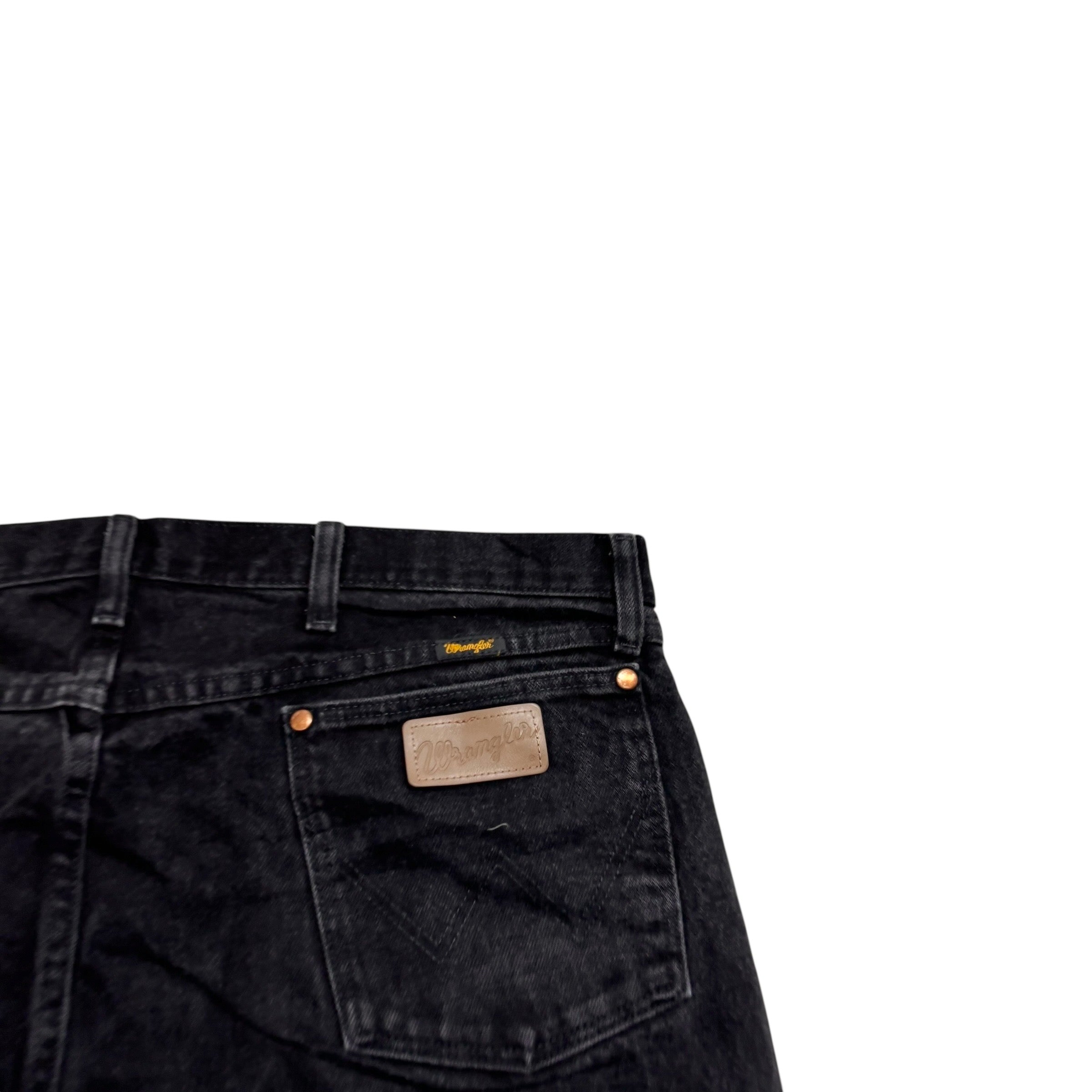 Wrangler Jeans Cowboy Cut W40 L34 Mens Black 13MWZ Original Fit Denim (E)