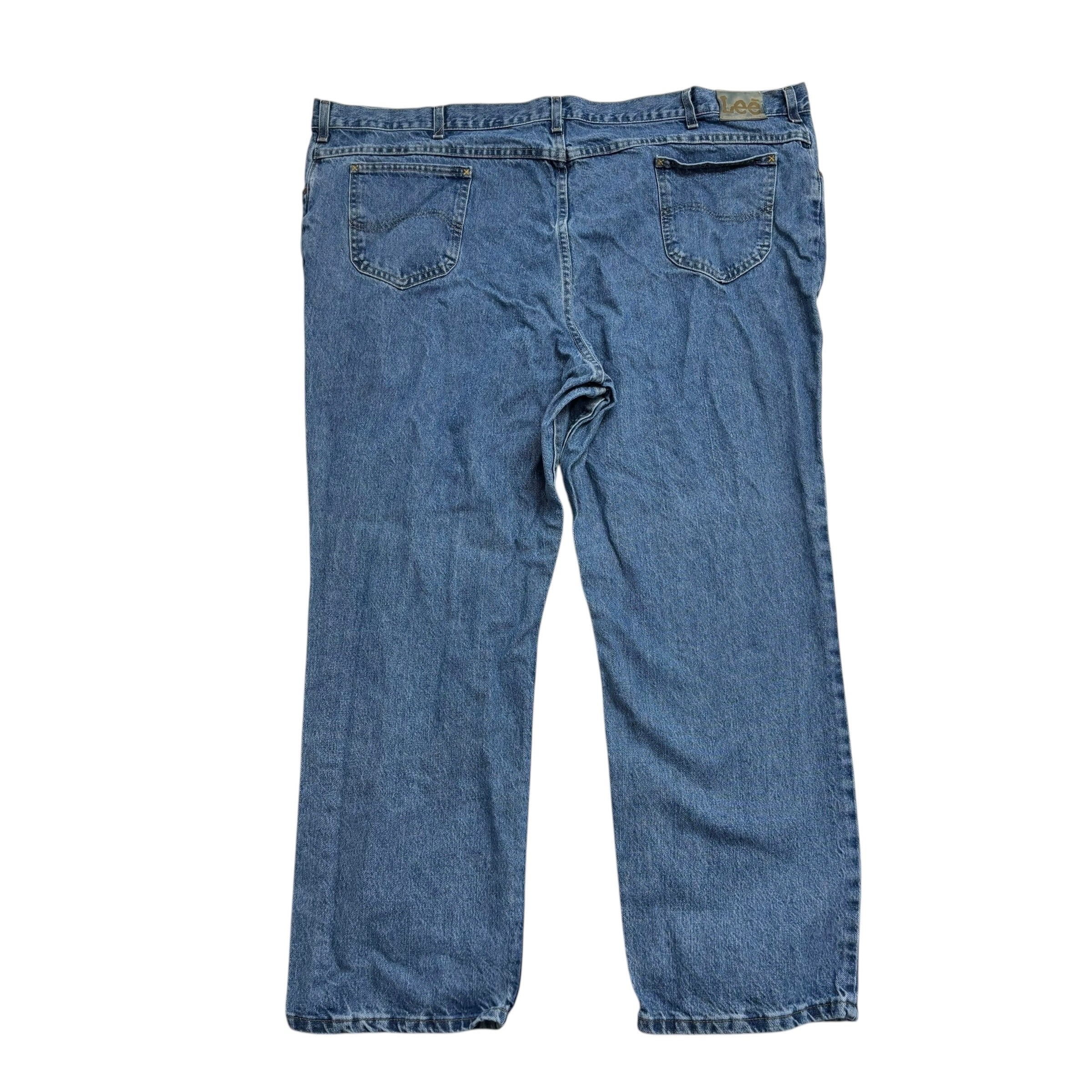 Lee Jeans W50 L30 Mens Light Blue Relaxed Straight Fit Vintage Denim (E)