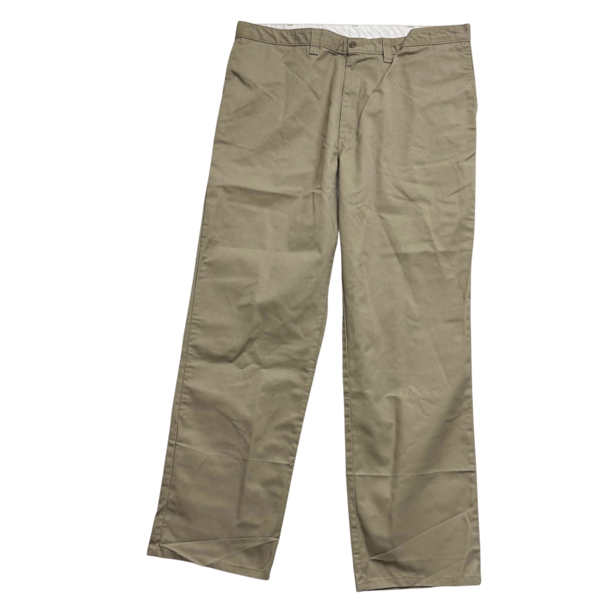 Dickies Chino Trousers W40 L33 Mens Beige Relaxed Straight Fit Pants