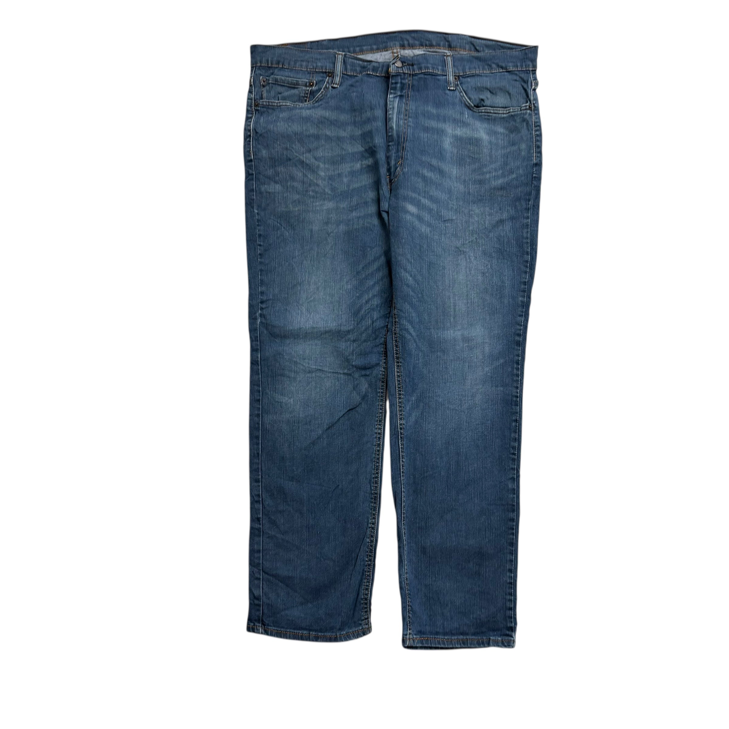 Levis 541 Jeans W40 L29 Mens Dark Blue Athletic Tapered Fit Stretch Denim (E)