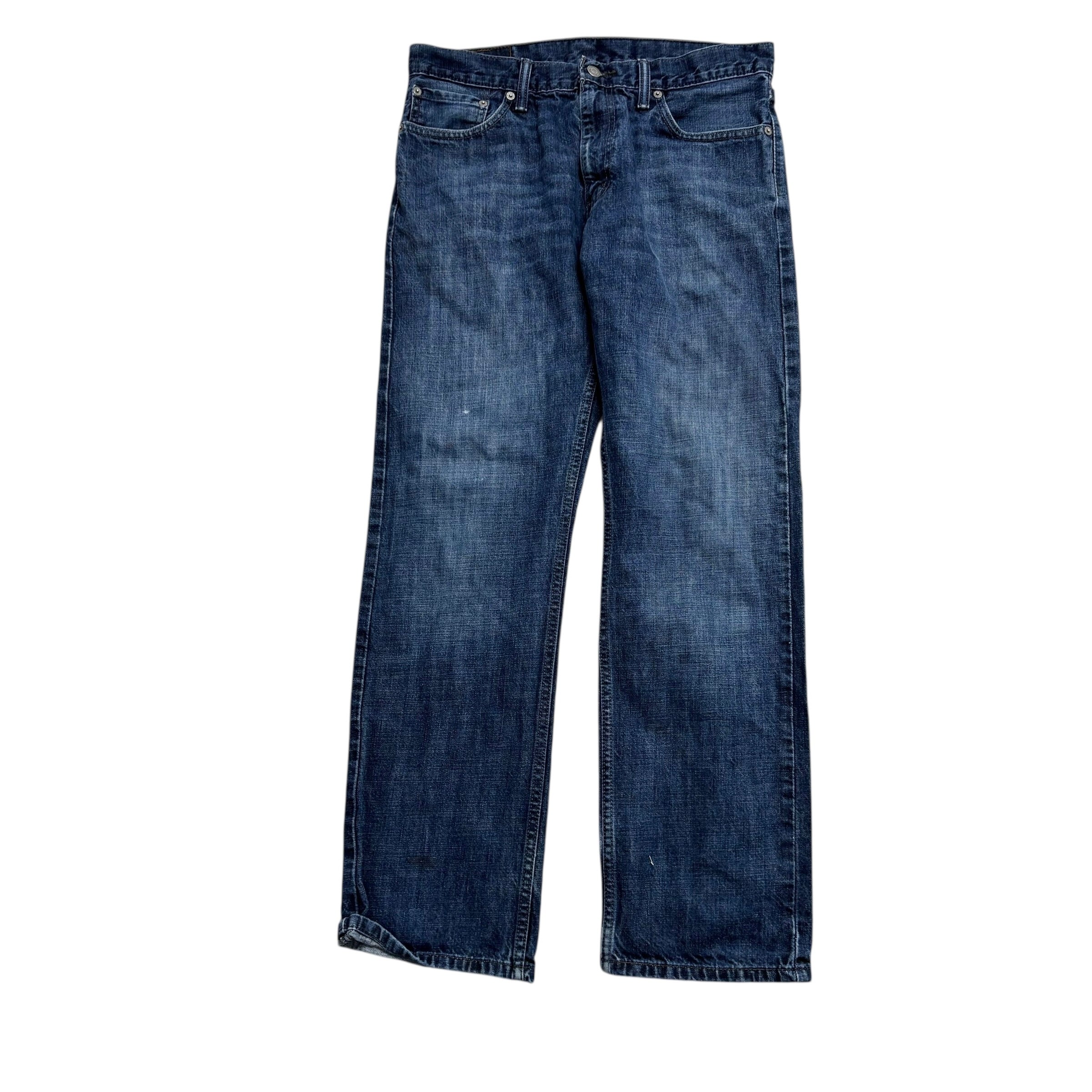 Levis 514 Jeans W32 L31 Mens Dark Blue Regular Straight Fit Denim