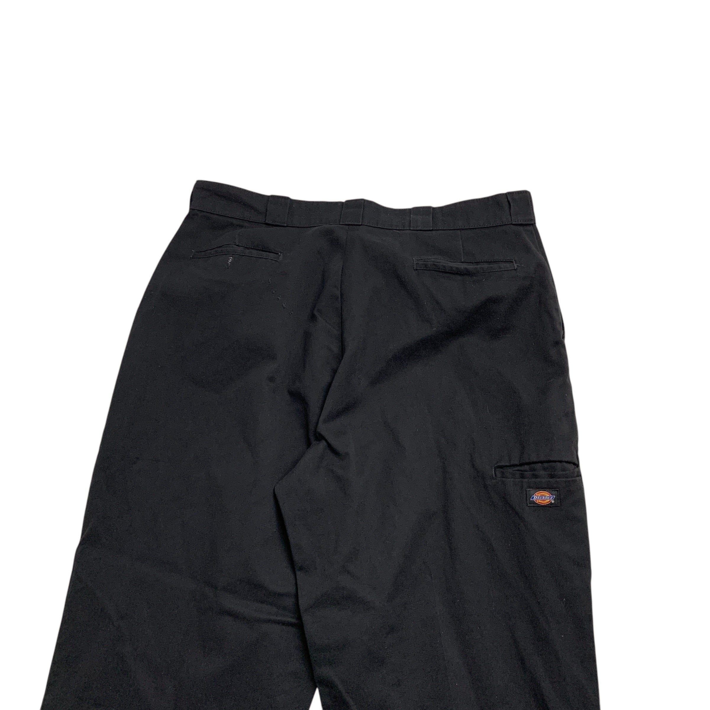 Dickies Double Knee Trousers W40 L32 Mens Black Pants Baggy Relaxed Fit Workwear