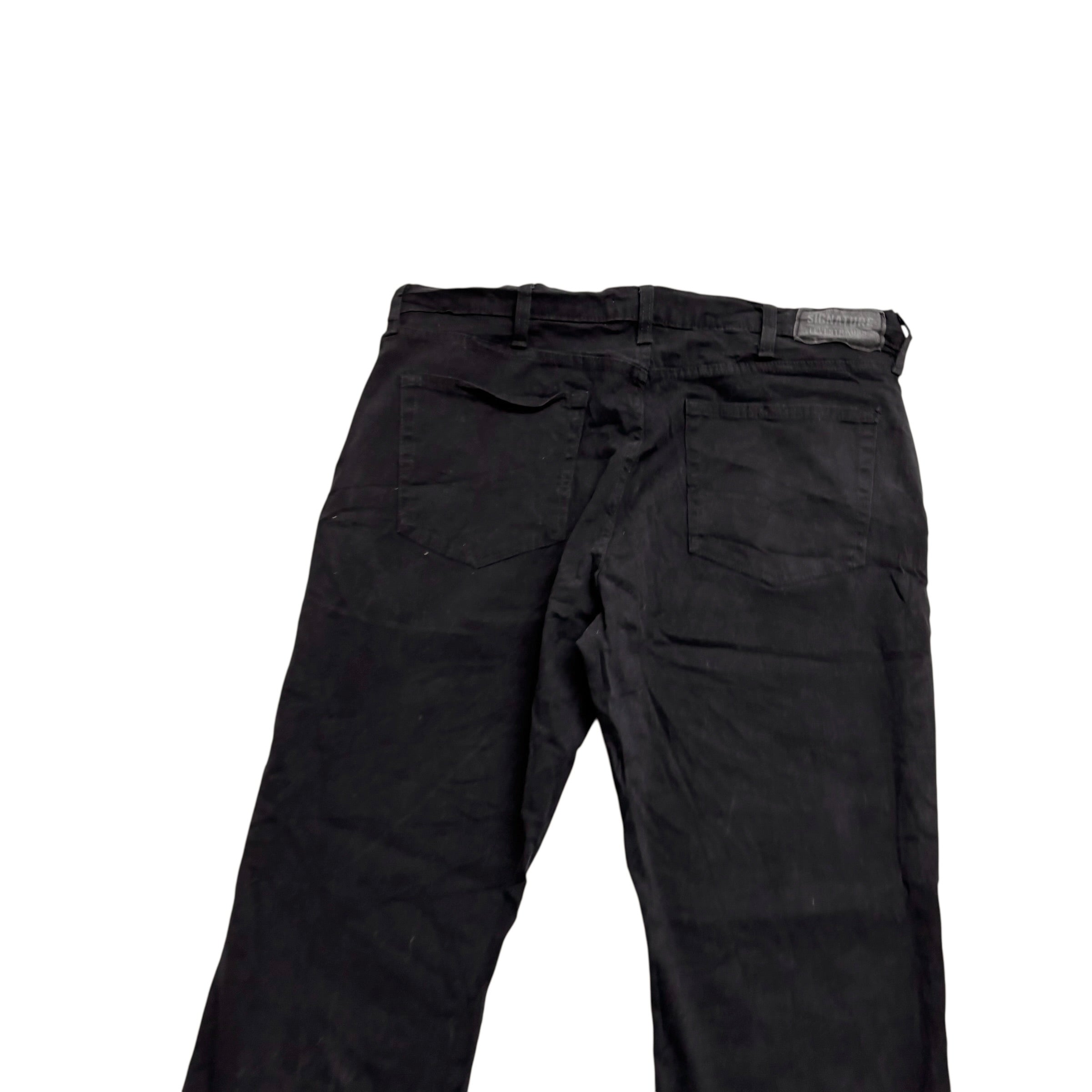 Levis Signature Jeans W38 L30 Mens Black Athletic Tapered Fit Stretch (E)