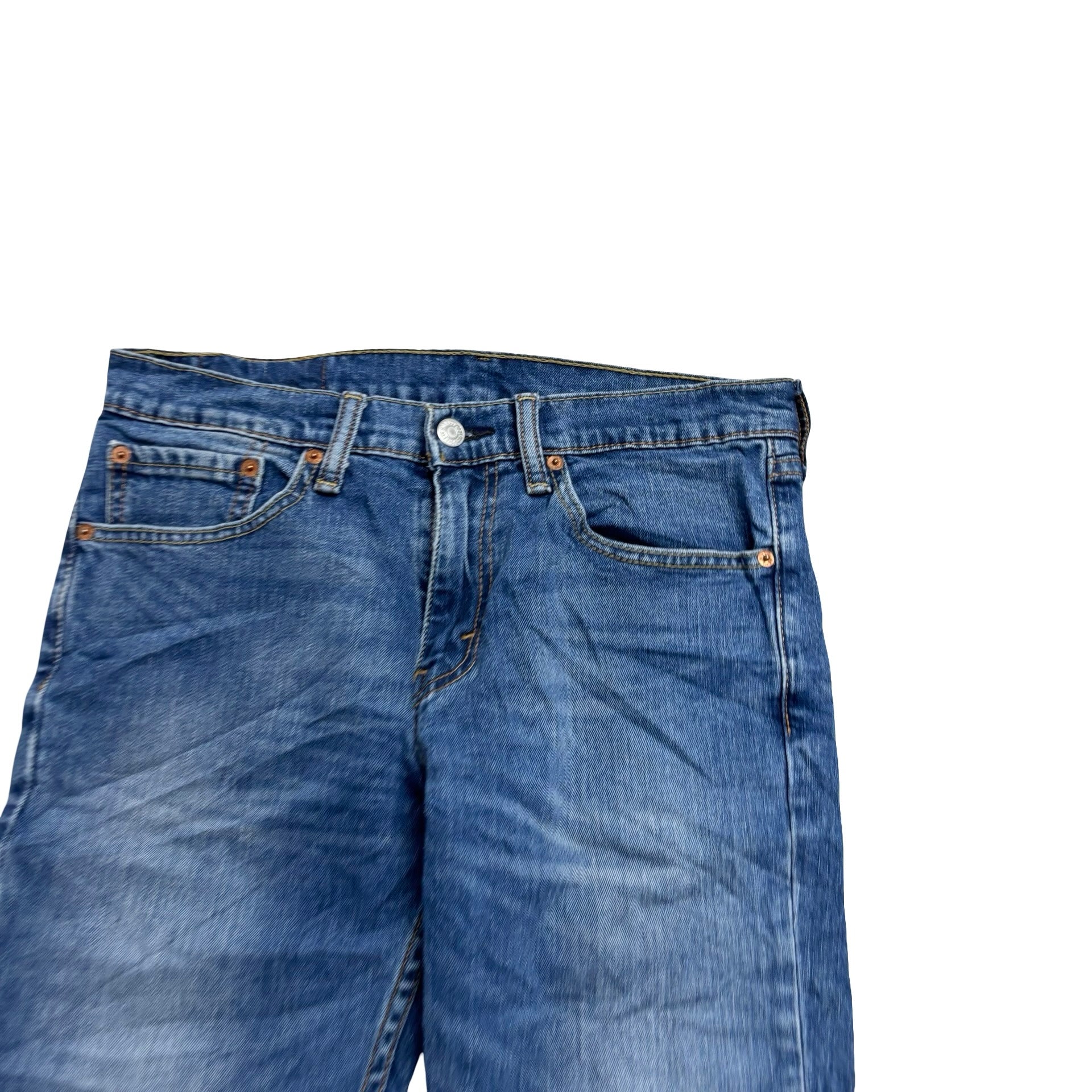 Levis 511 Jeans W30 L31 Mens Mid Blue Slim Fit Stretch Denim (E)