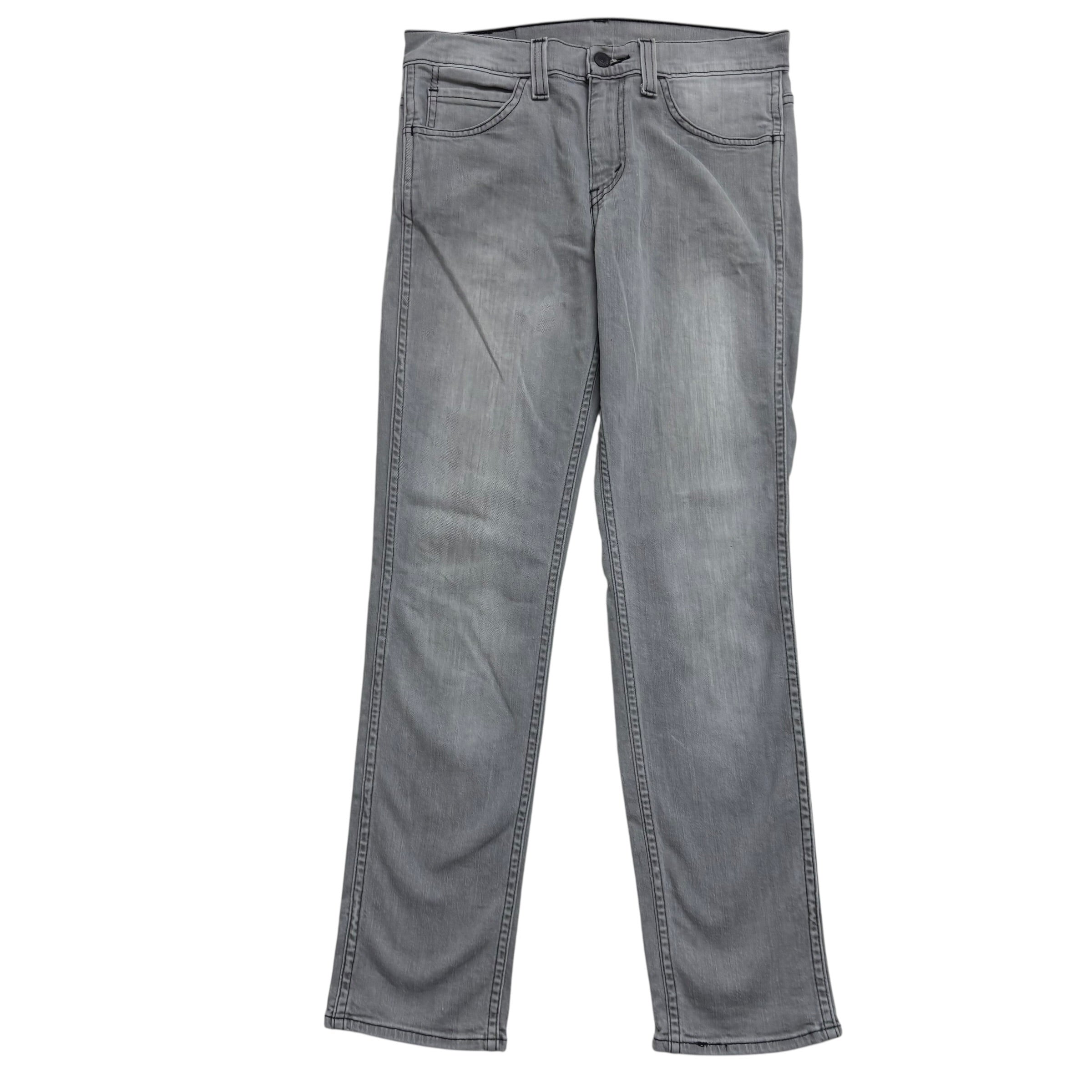 Levis 511 Jeans W30 L30 Mens Grey Slim Fit Stretch Denim