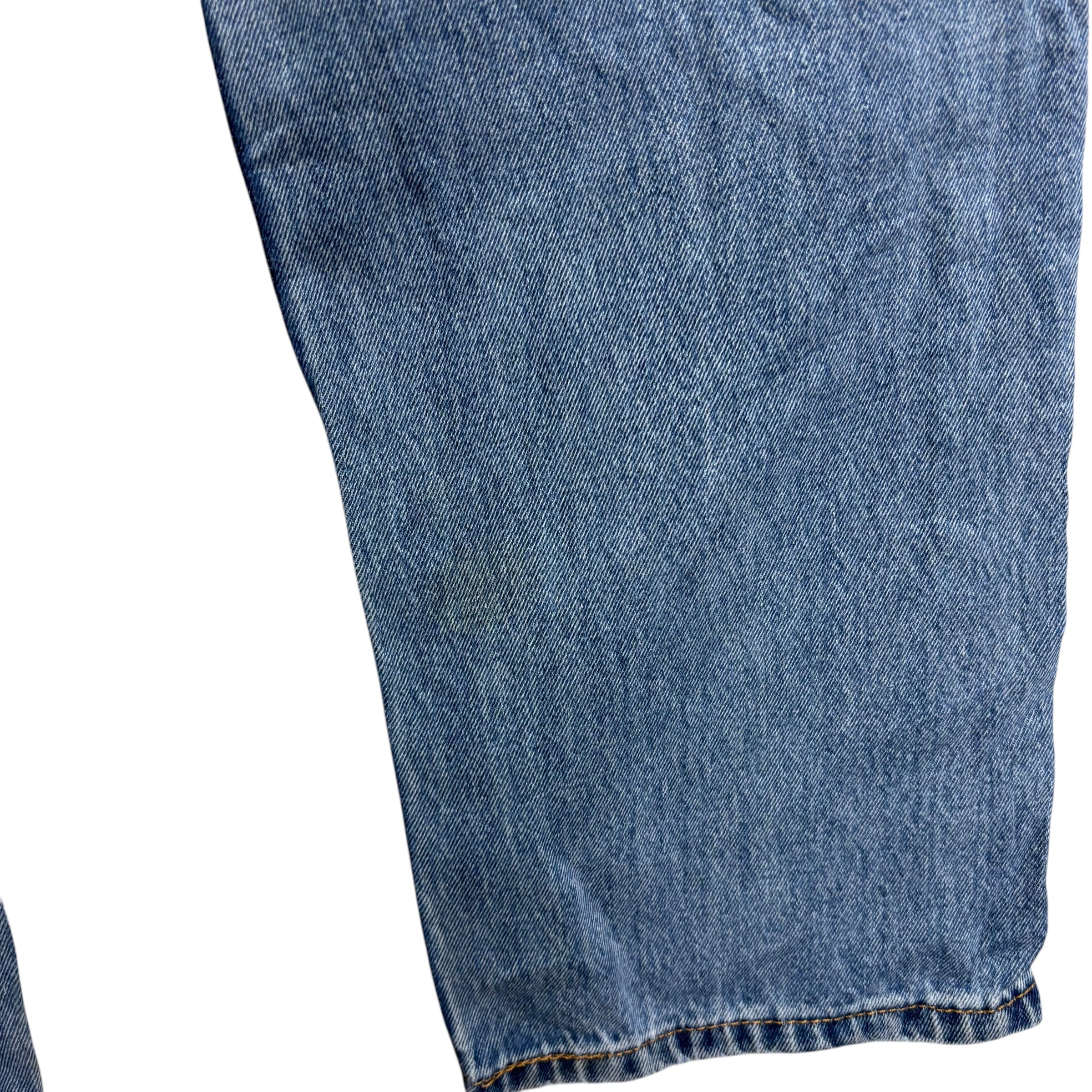 Levis 505 Jeans W36 L32 Mens Light Blue Regular Straight Fit Denim