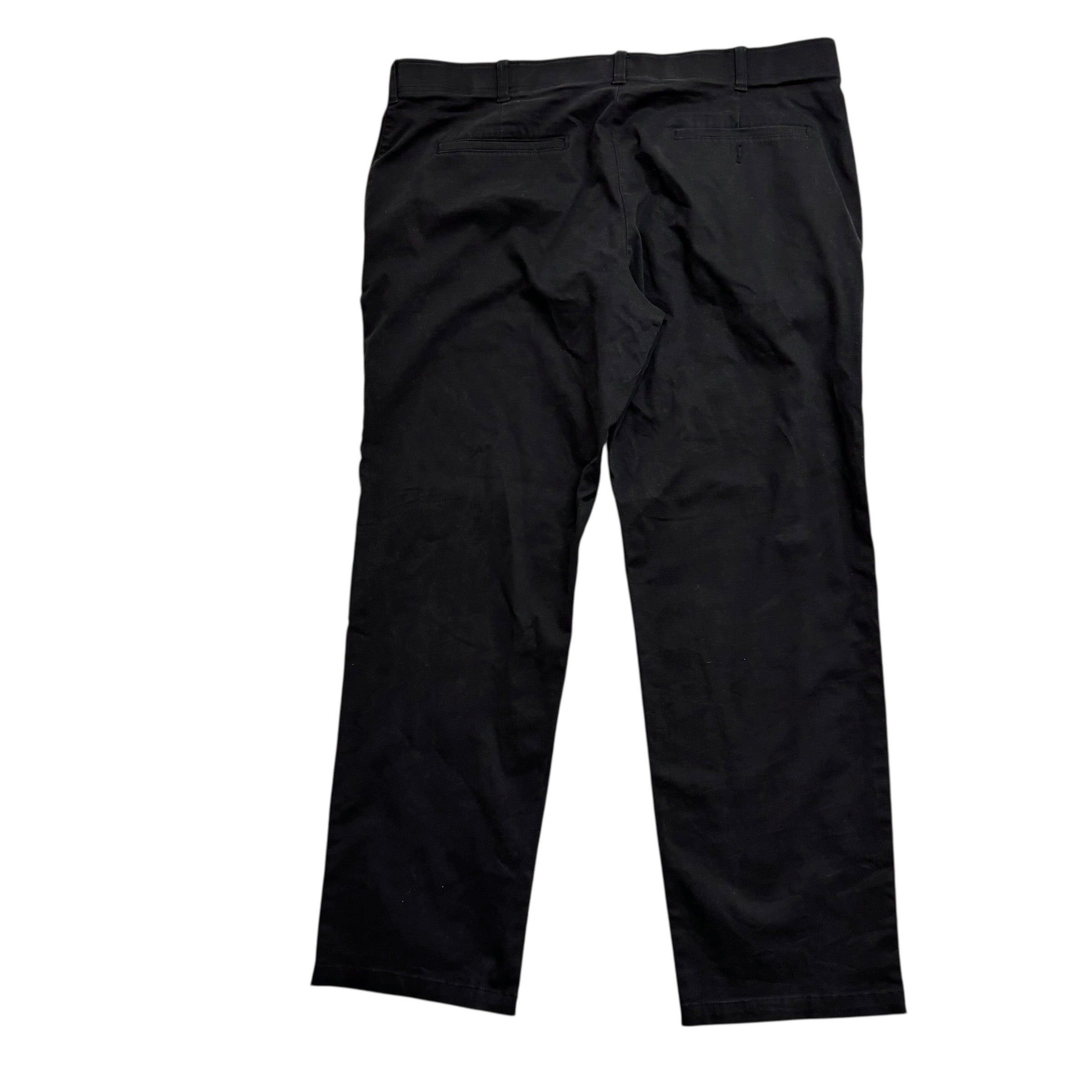 Lee Trousers W42 L32 Mens Black Regular Straight Fit Stretch Pants (E)
