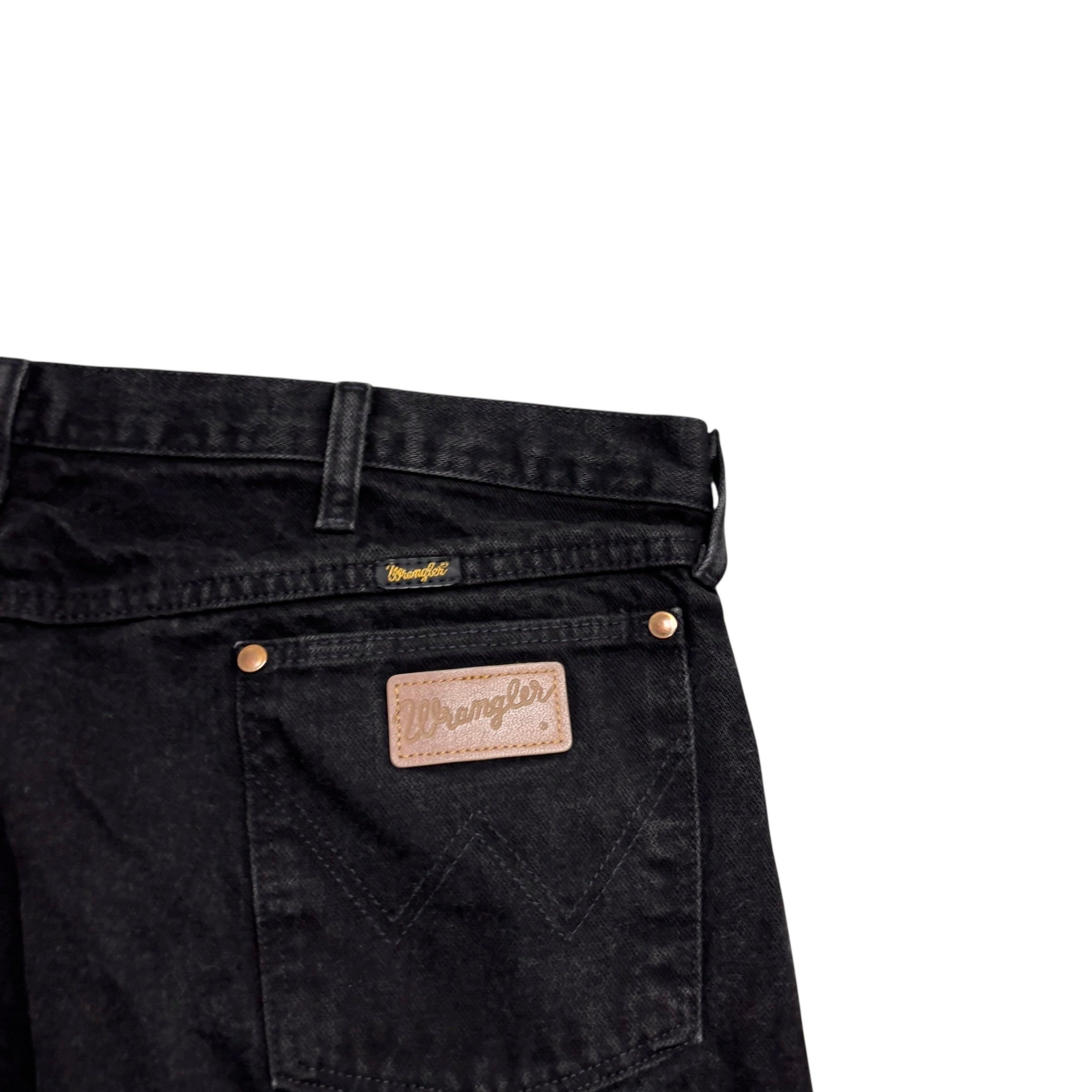 Wrangler Jeans Cowboy Cut W40 L32 Mens Black 13MWZ Original Fit Denim (E)