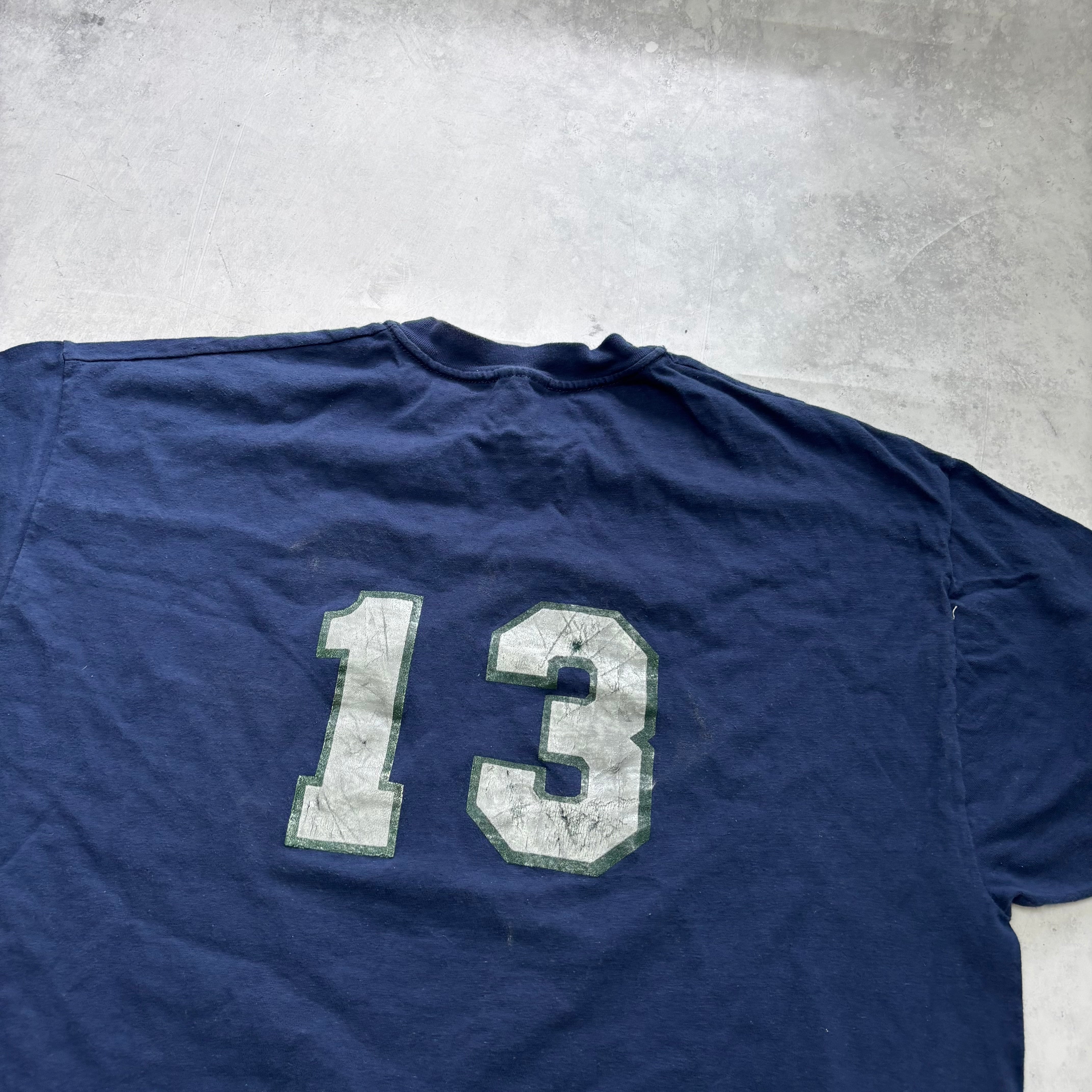 Vintage T Shirt Mens XXL Navy Blue Graphic Print 90s USA Sports