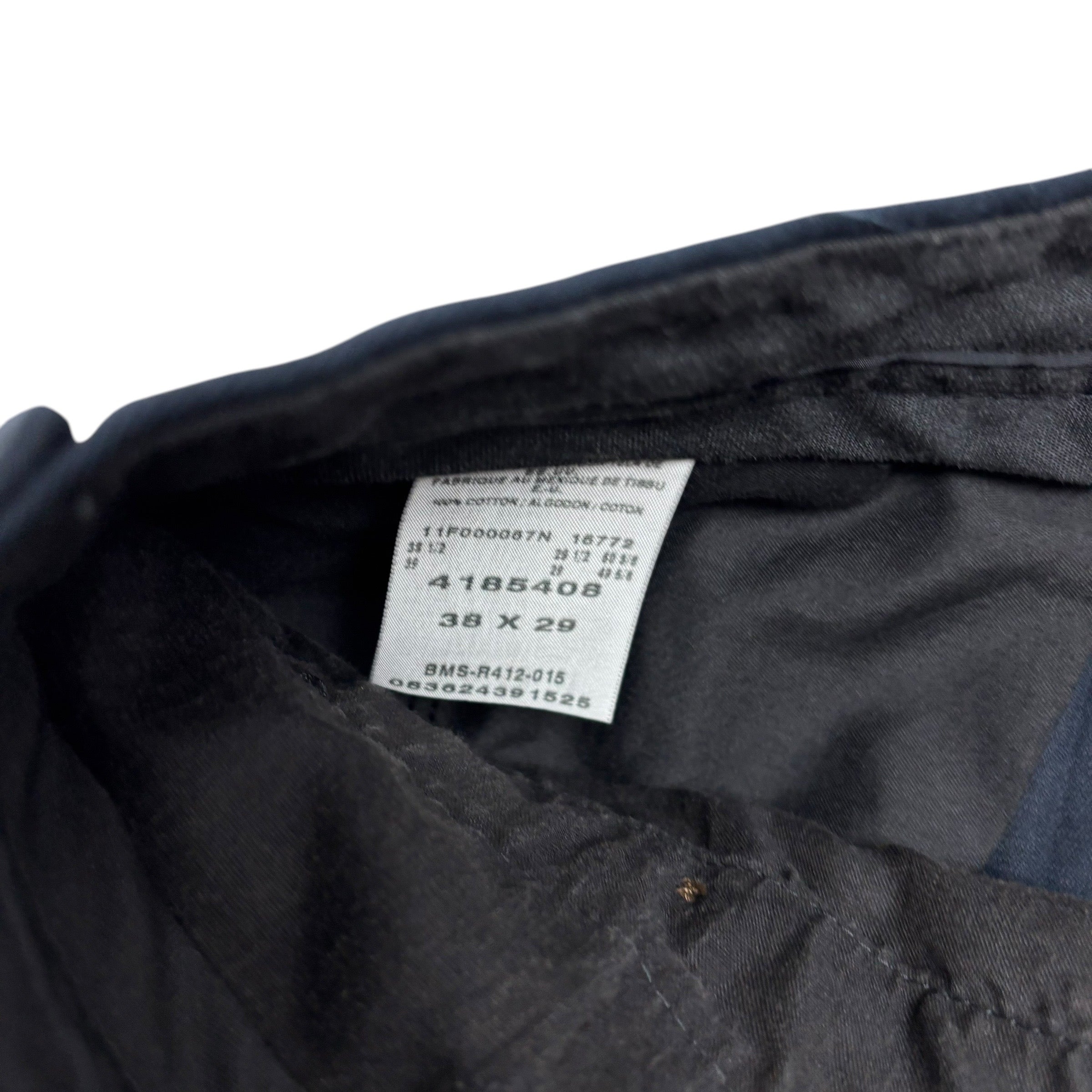 Lee Pleated Trousers W38 L29 Mens Navy Blue Relaxed Fit Pants (E)