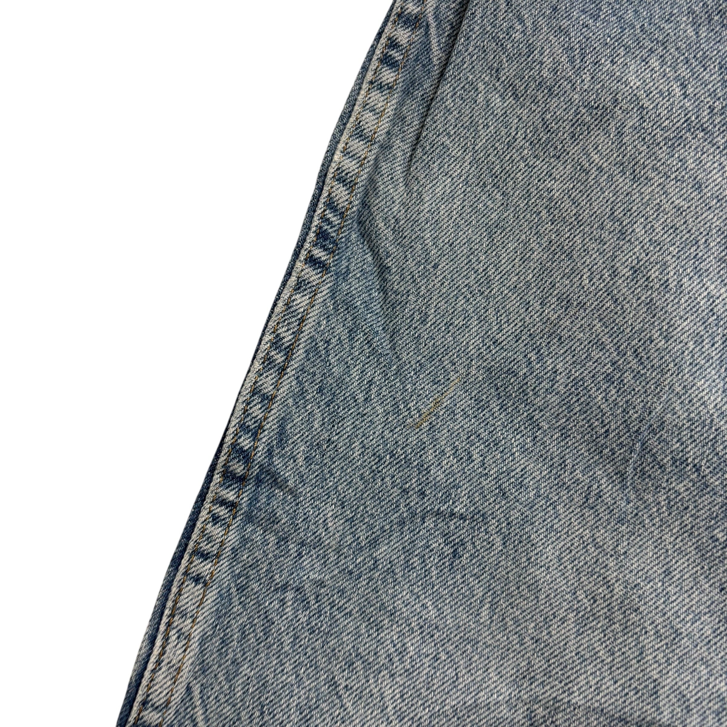 Wrangler Jeans W44 L30 Mens Light Blue Regular Straight Fit Vintage Denim