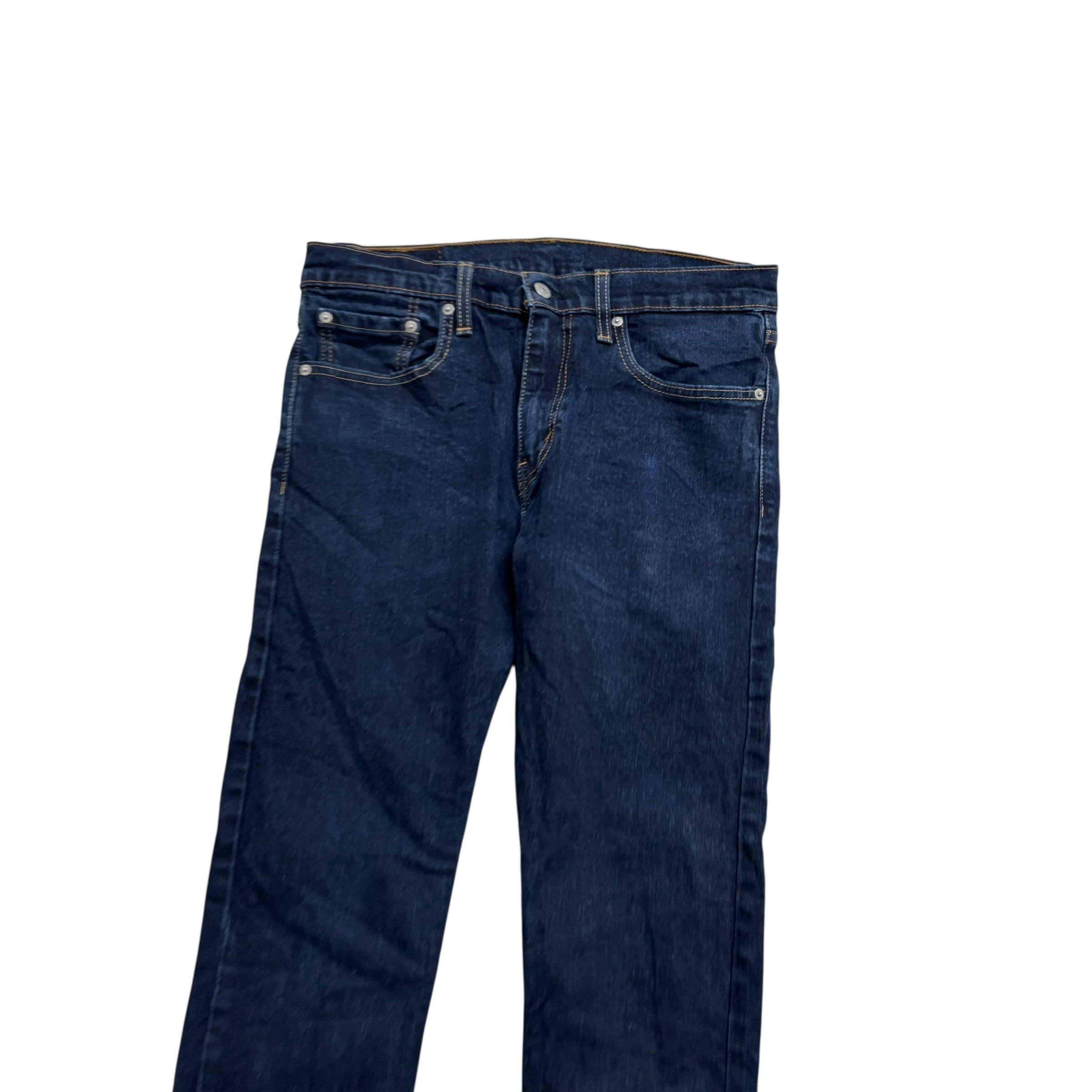 Levis 512 Jeans W32 L32 Mens Dark Blue Slim Tapered Fit Stretch Denim (E)