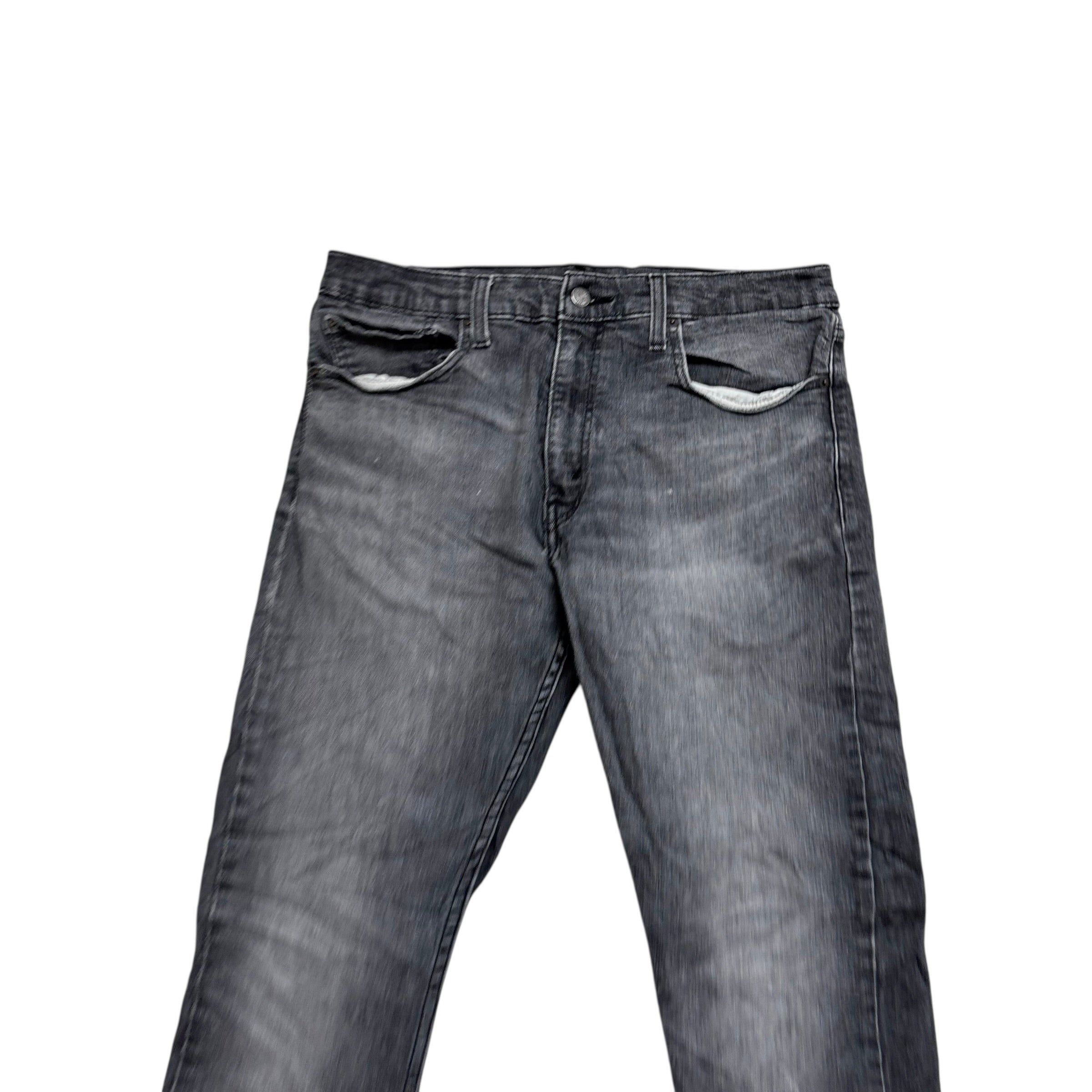 Levis 512 Jeans W33 L29 Mens Grey Slim Tapered Fit Stretch Denim