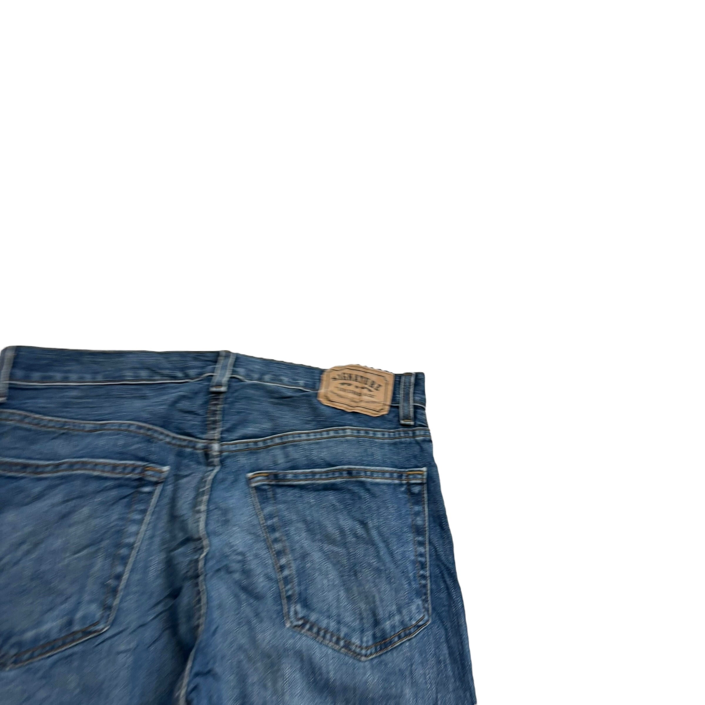 Levis Signature Jeans W32 L36 Mens Mid Blue Regular Straight Vintage Denim (E)