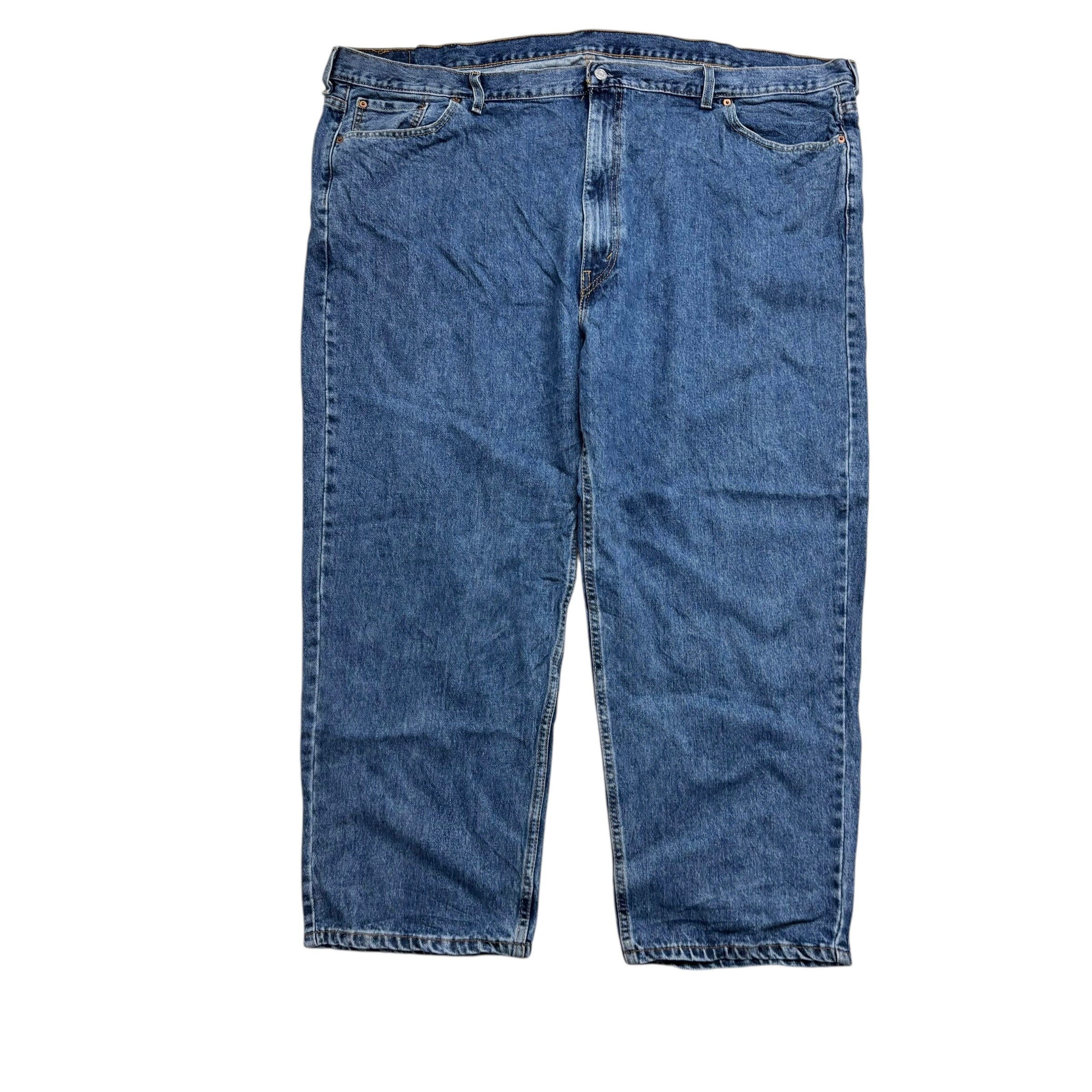 Levis 550 Jeans W52 L29 Mens Mid Blue Baggy Relaxed Straight Fit Denim (E)
