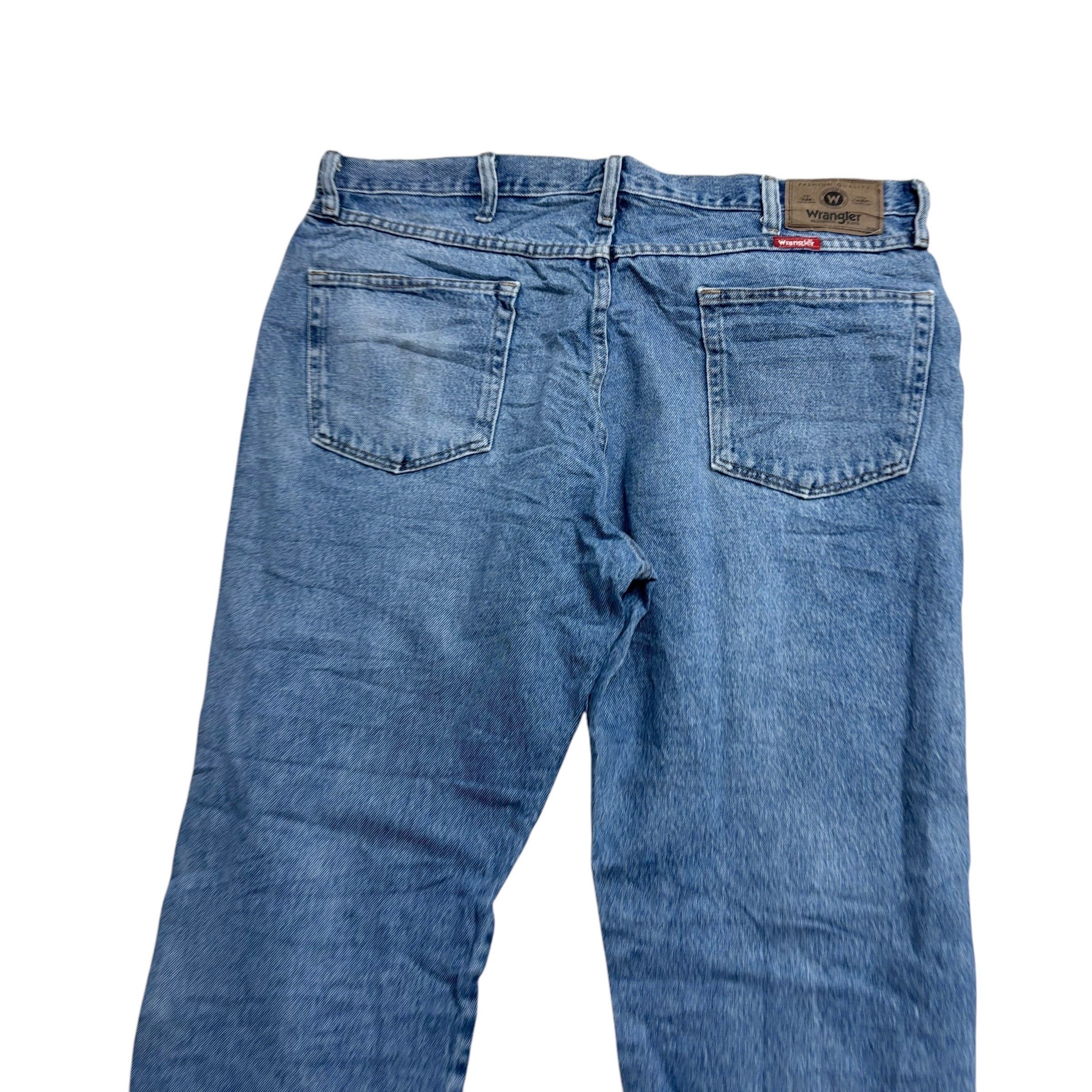 Wrangler Jeans W38 L29 Mens Light Blue Regular Straight Fit Denim